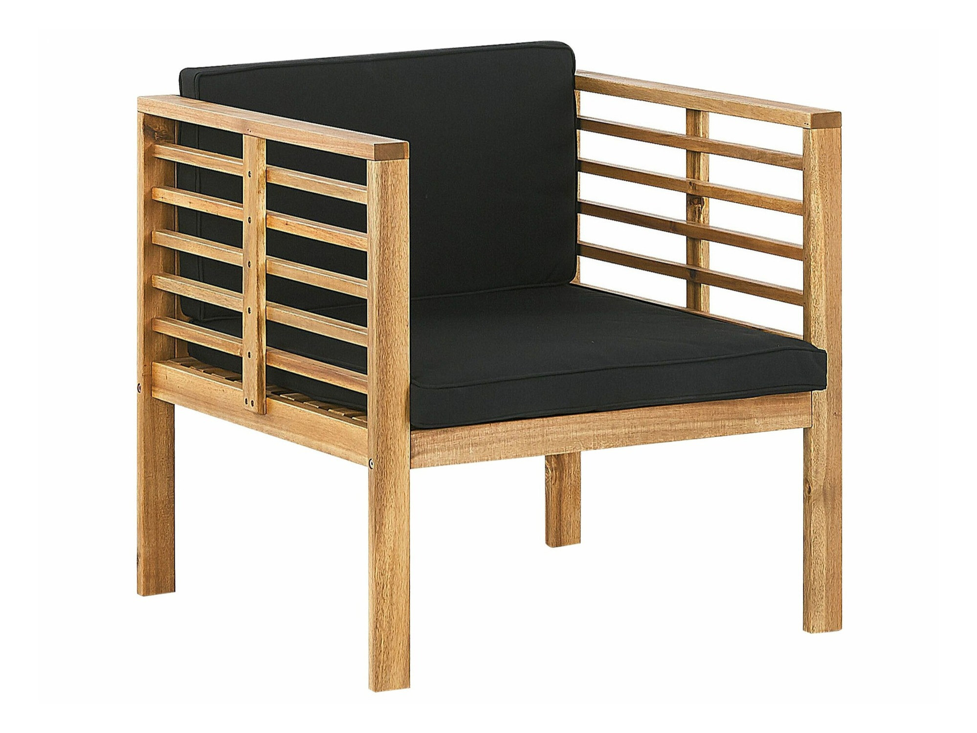 Komplet vrtnega pohištva Berwyn 1847 (Črna + Svetel les)