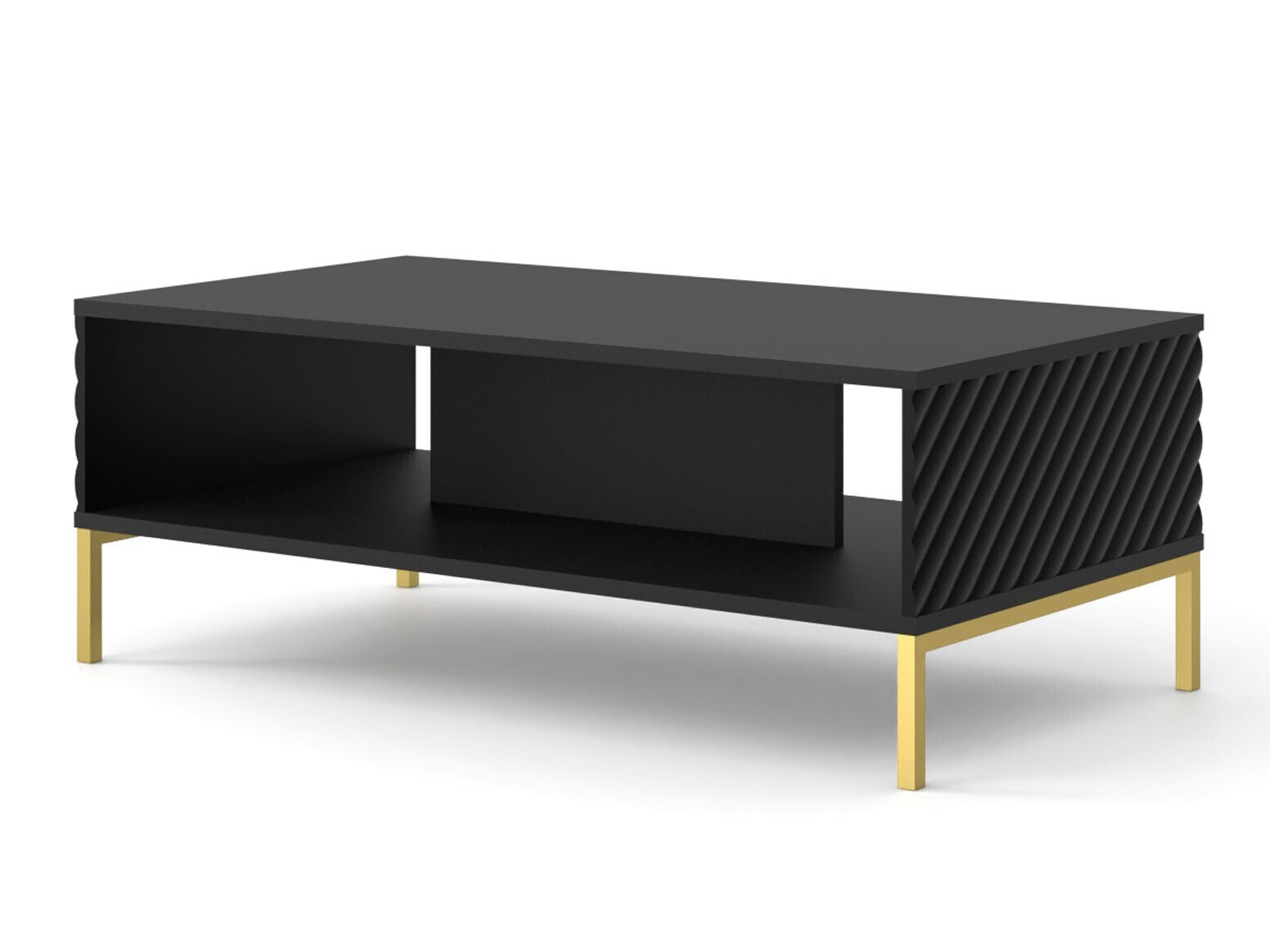 Komplet za dnevno sobo Fivremu 107 (Črna)