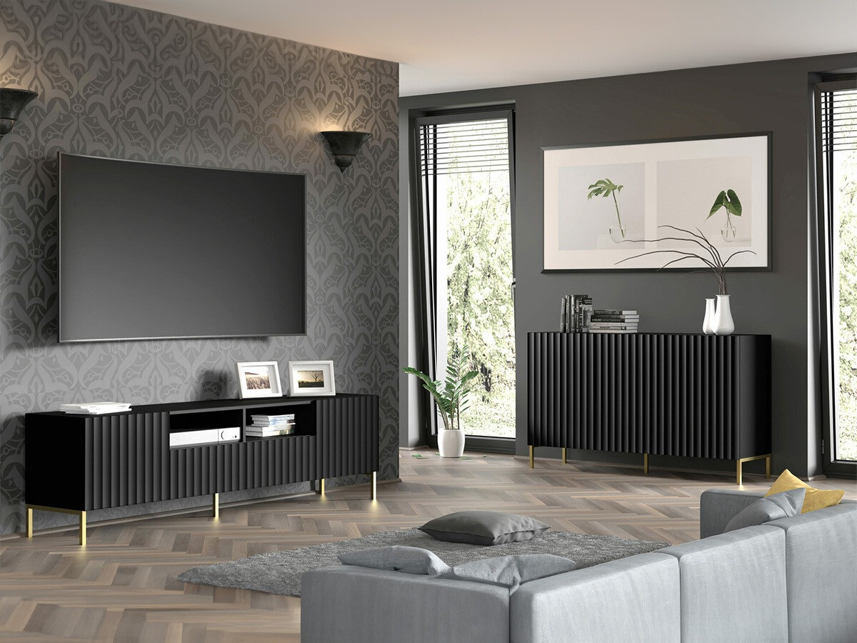 Komplet za dnevno sobo Soropho 105 (Črna)