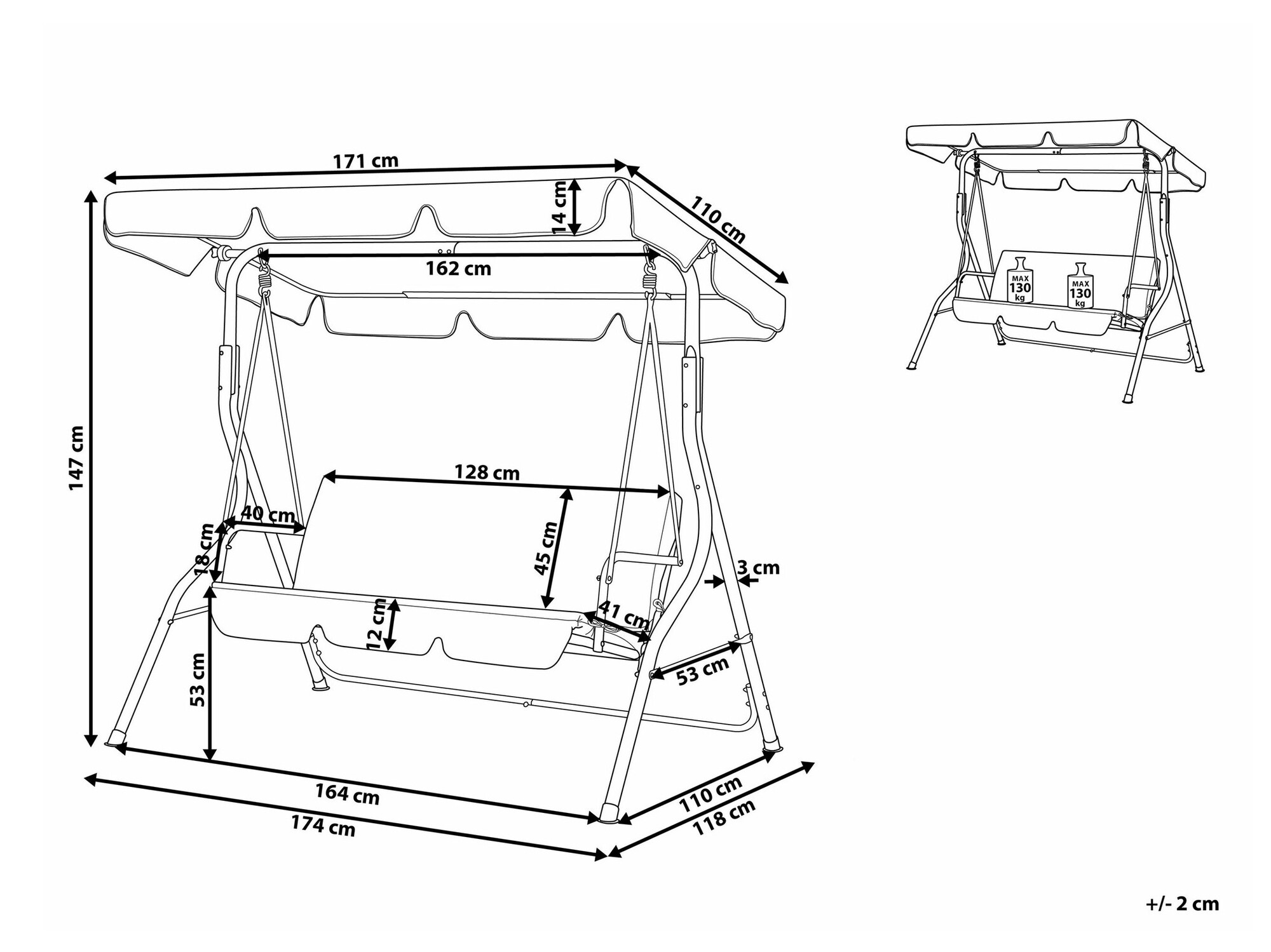 Gugalnica na prostem Berwyn 1871 (Bela + Modra)