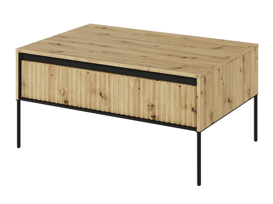 Klubska mizica Fernolu 110 (Artisan hrast + Črna)