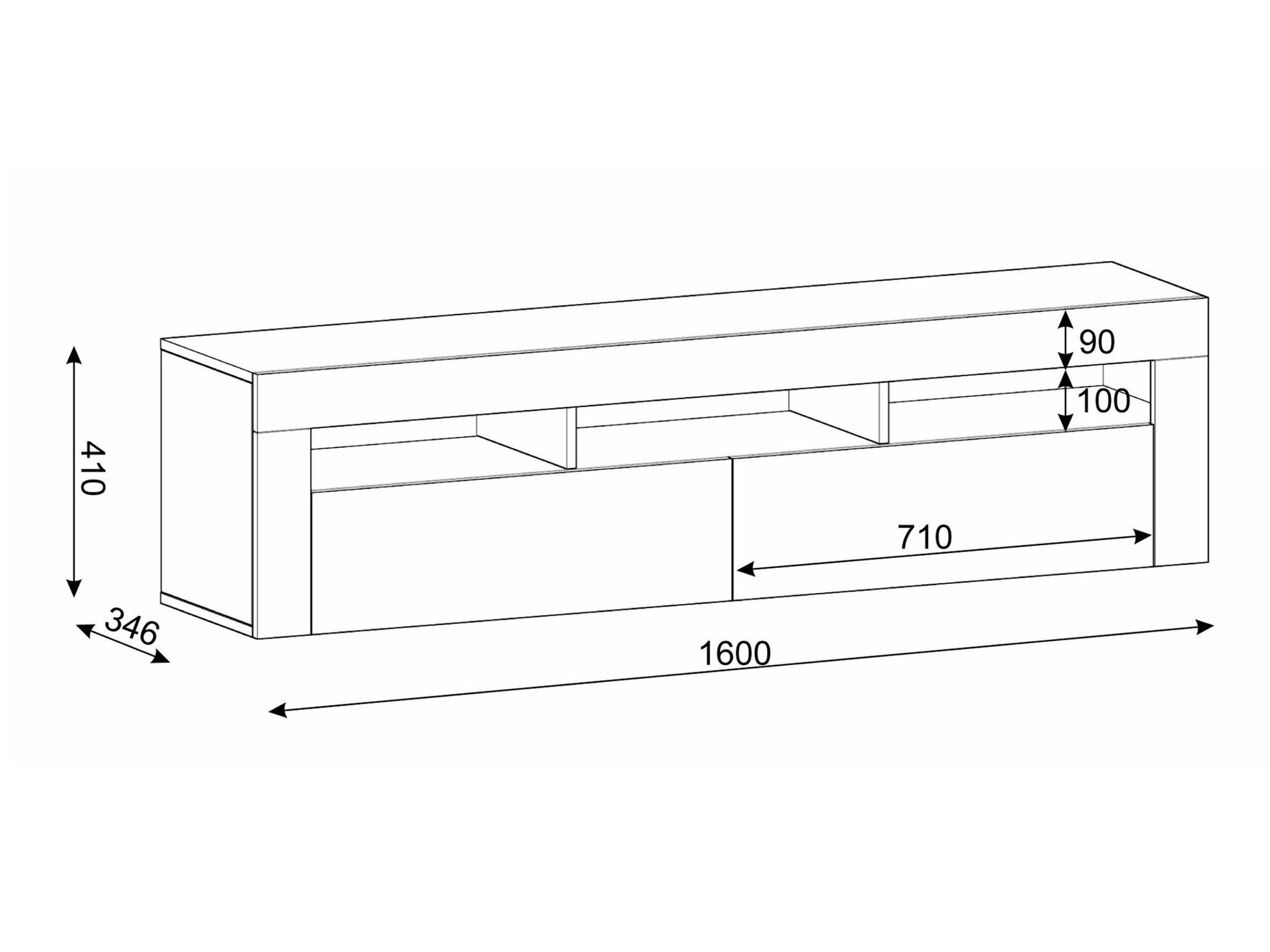 TV-omarica Buffalo 149 (Bela)