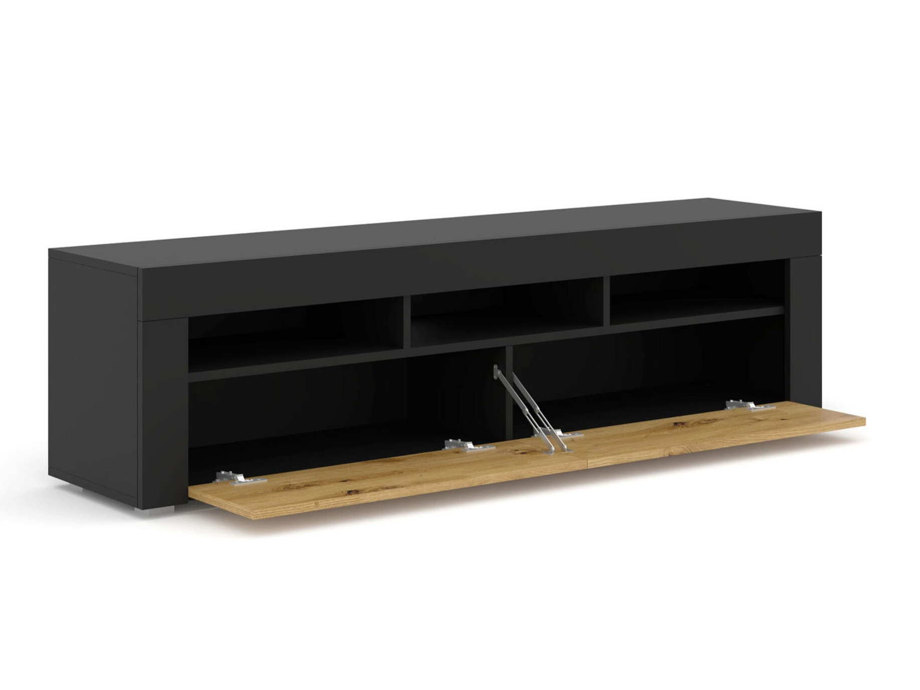 TV-omarica Buffalo 149 (Črna + Artisan hrast)