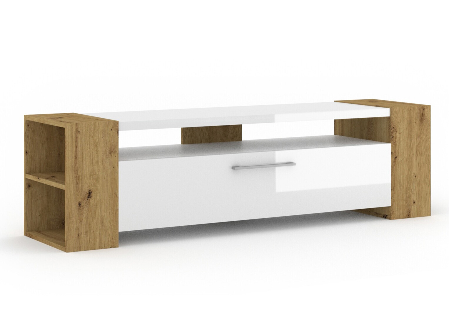 TV-omarica Buffalo 150 (Artisan hrast + Sijaj bela)