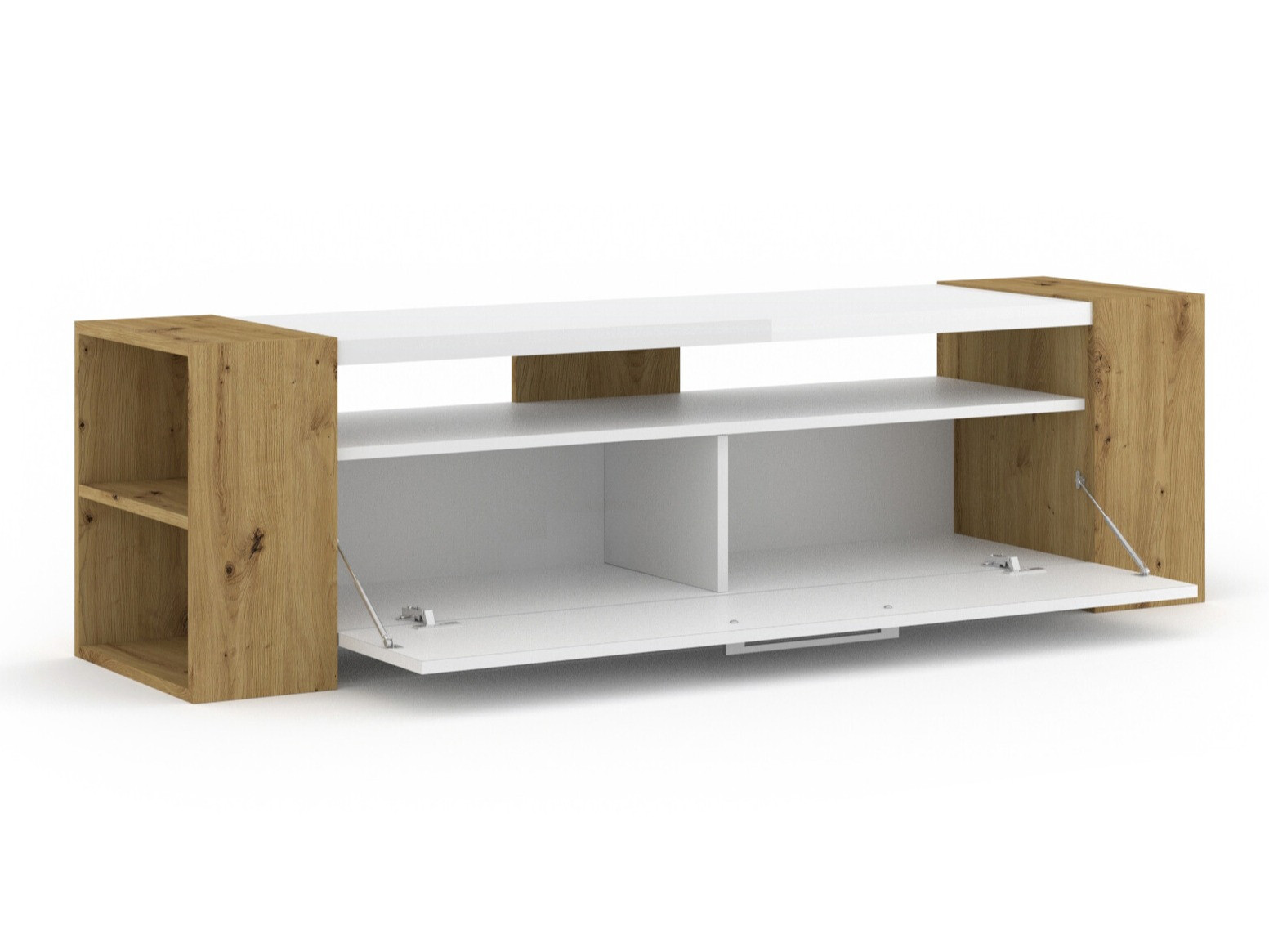 TV-omarica Buffalo 150 (Artisan hrast + Sijaj bela)