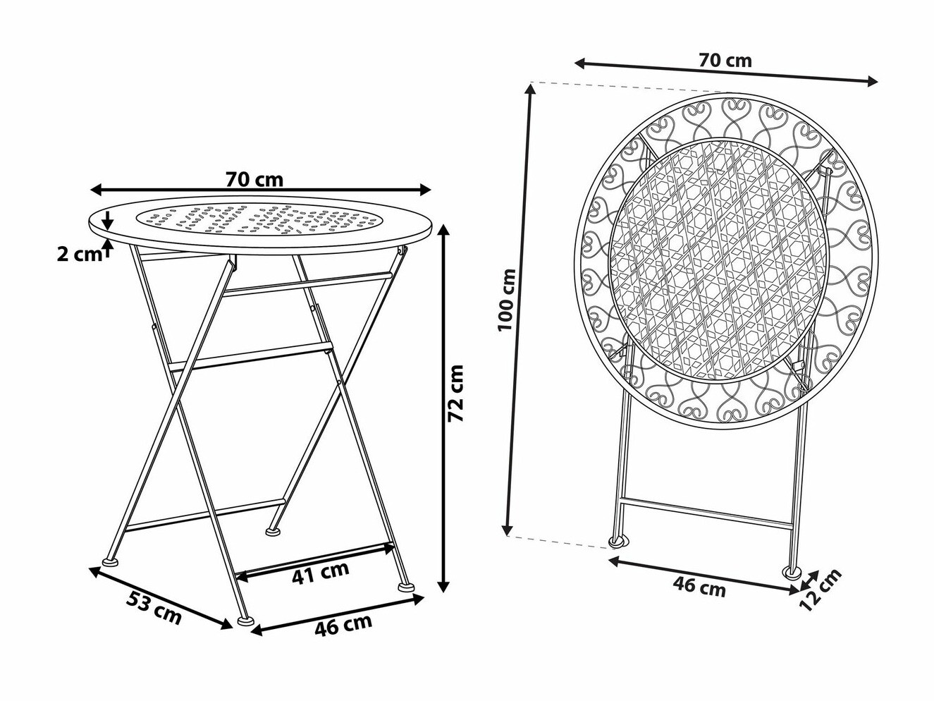 Vrtna miza Berwyn 1858