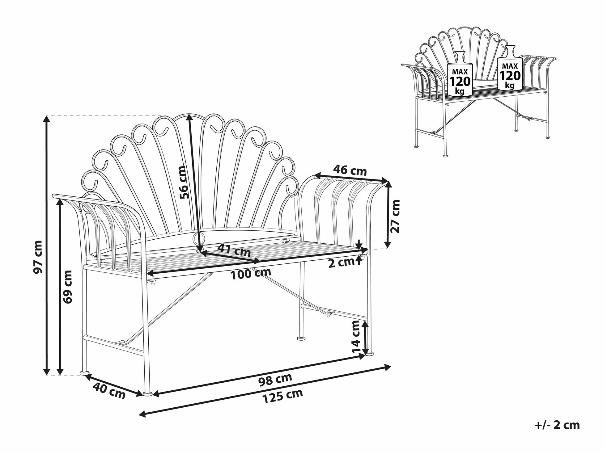 Vrtna klop Berwyn 1887