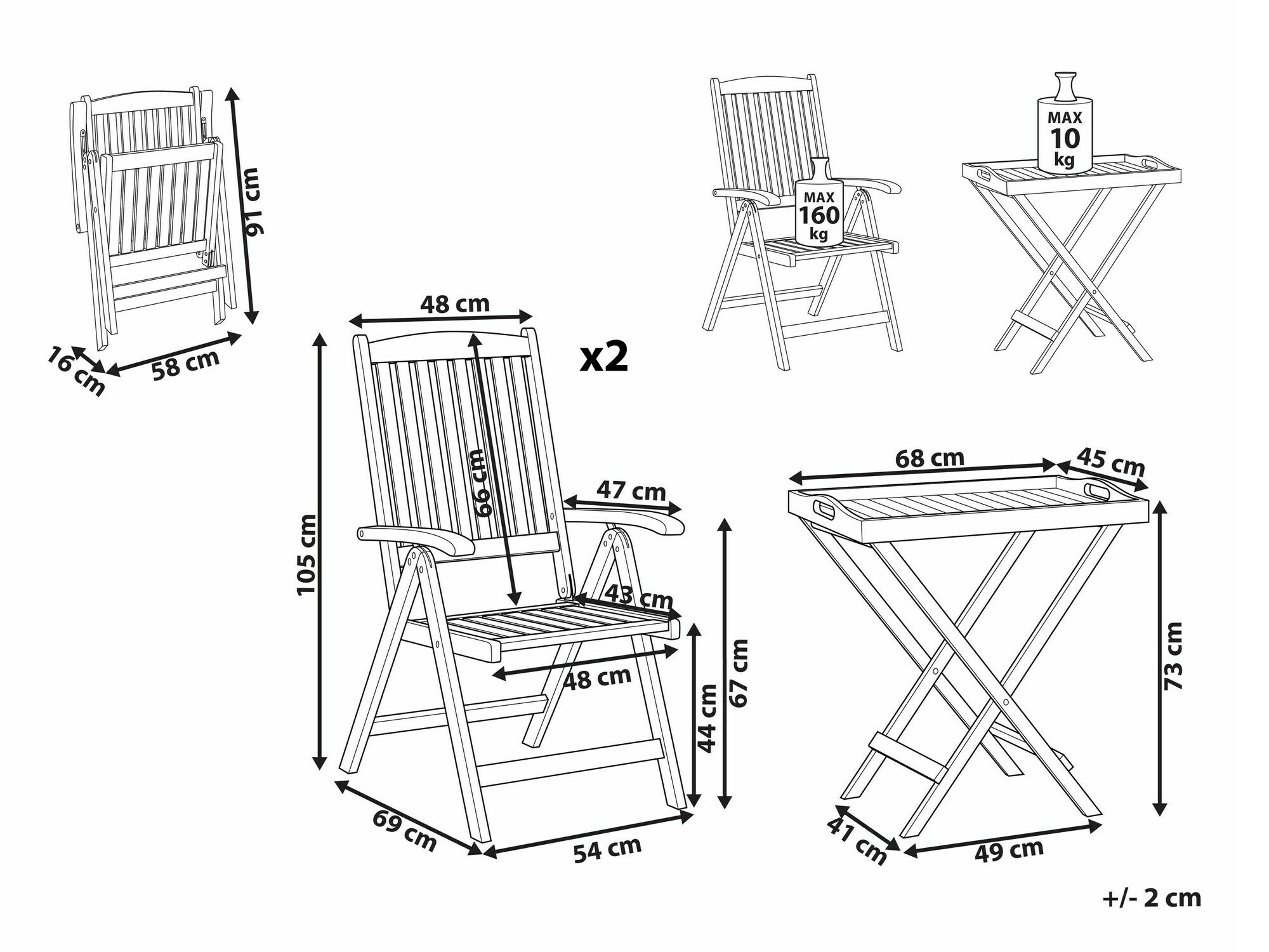Komplet za balkon Berwyn 1903