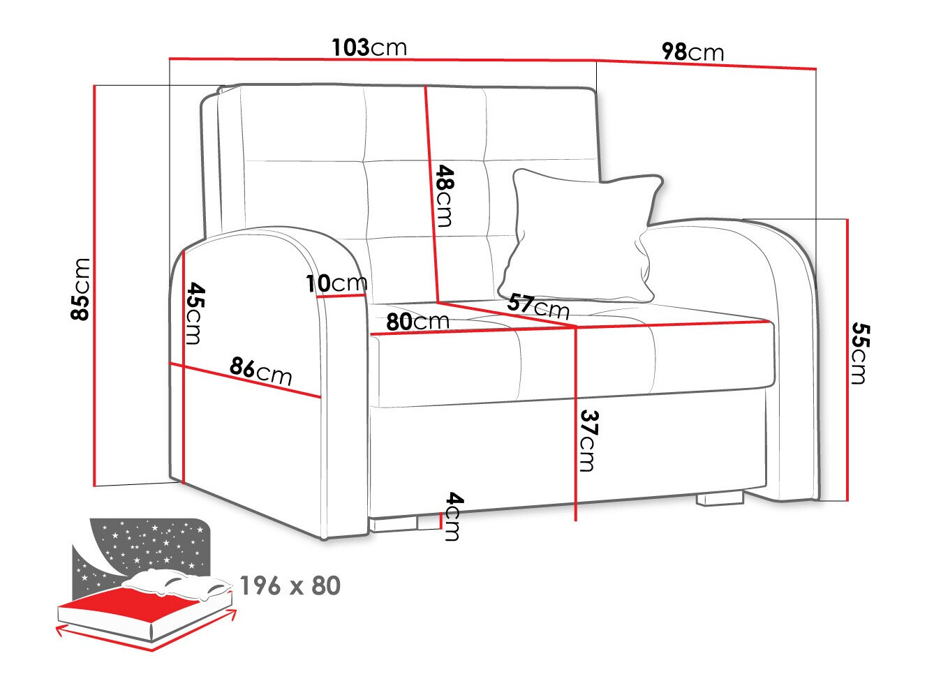 Fotelj Columbus 114 (Aragon 93)
