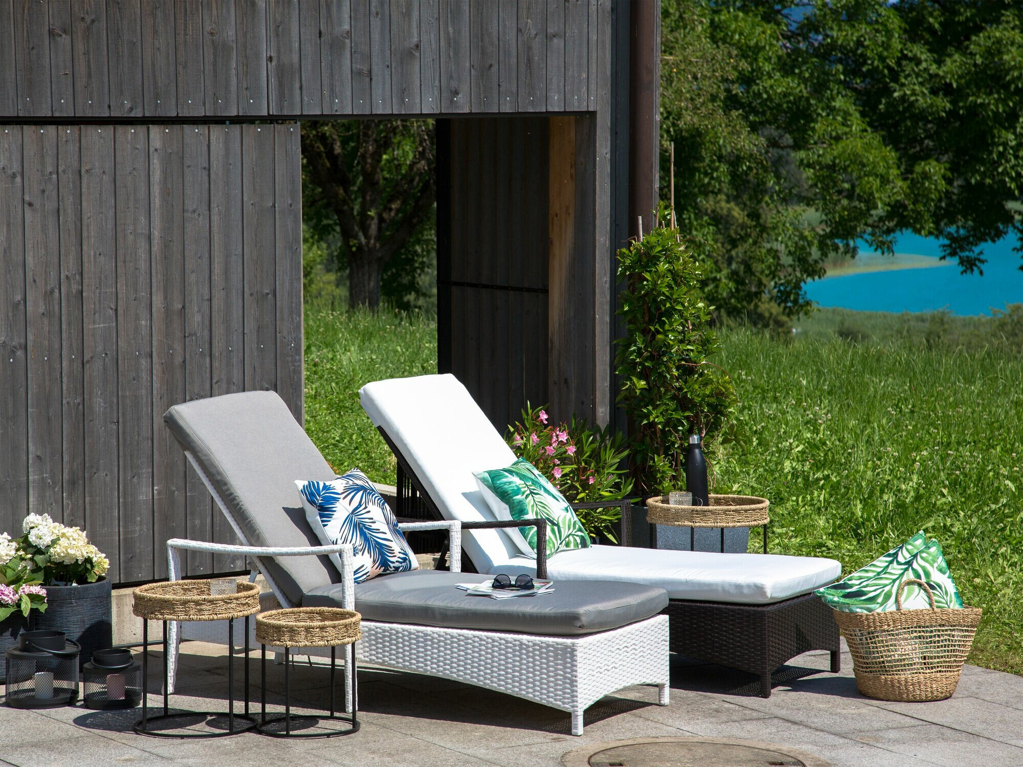 Vrtni ležalnik Berwyn 1911 (Bela)