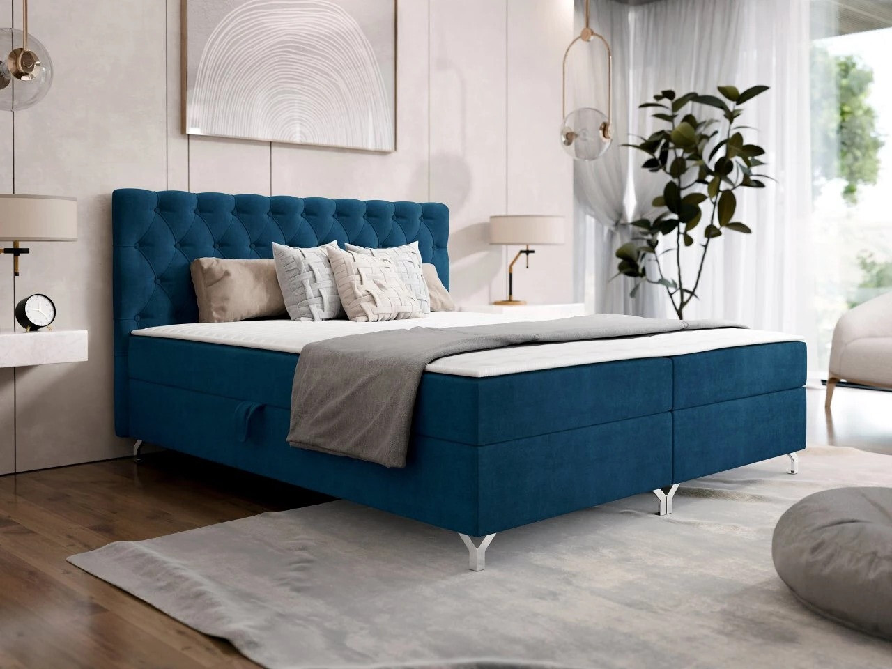 Boxspring postelja Memphis 141 (Manila 26)