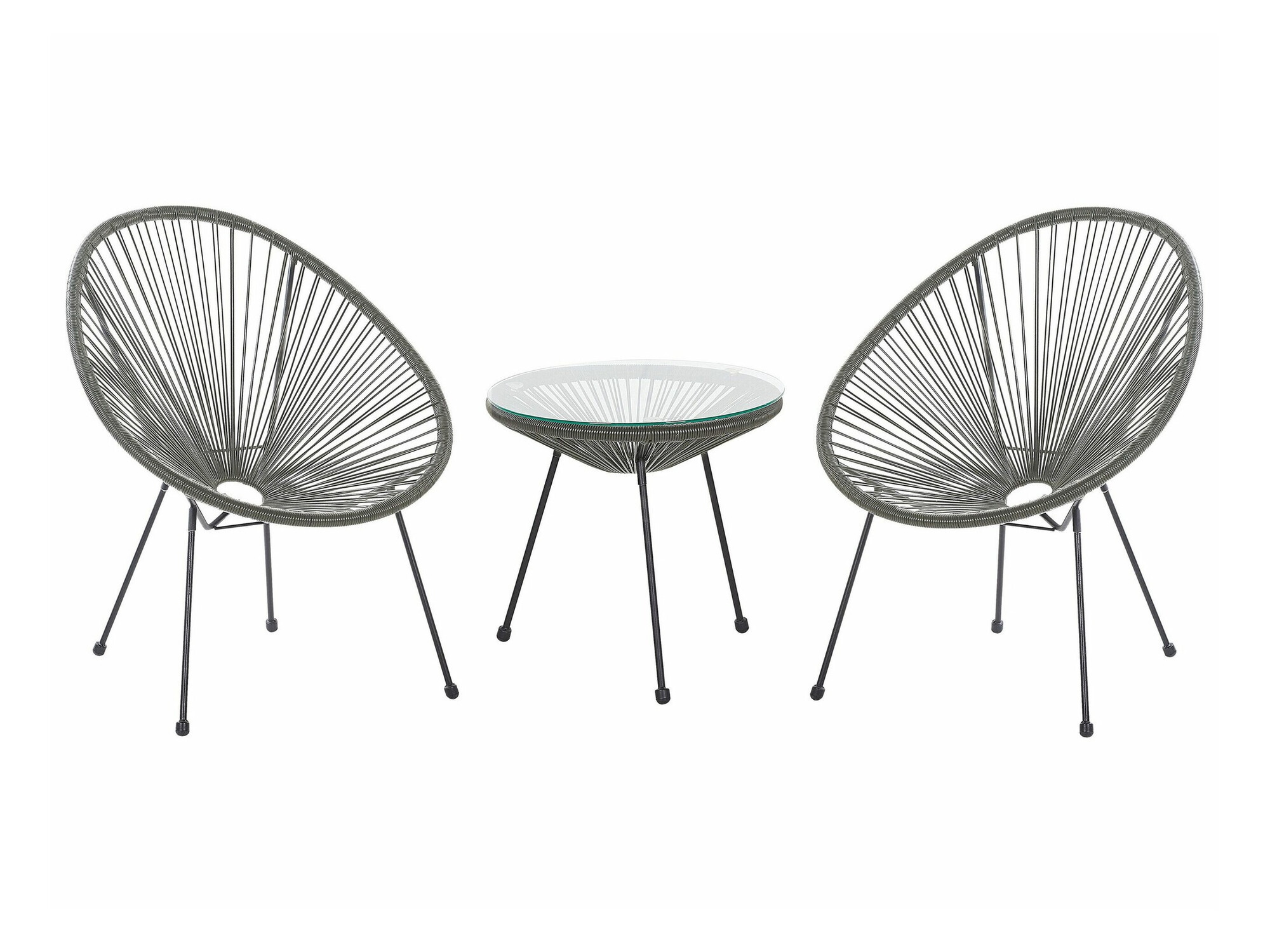 Komplet za balkon Berwyn 1921 (Temno siva)