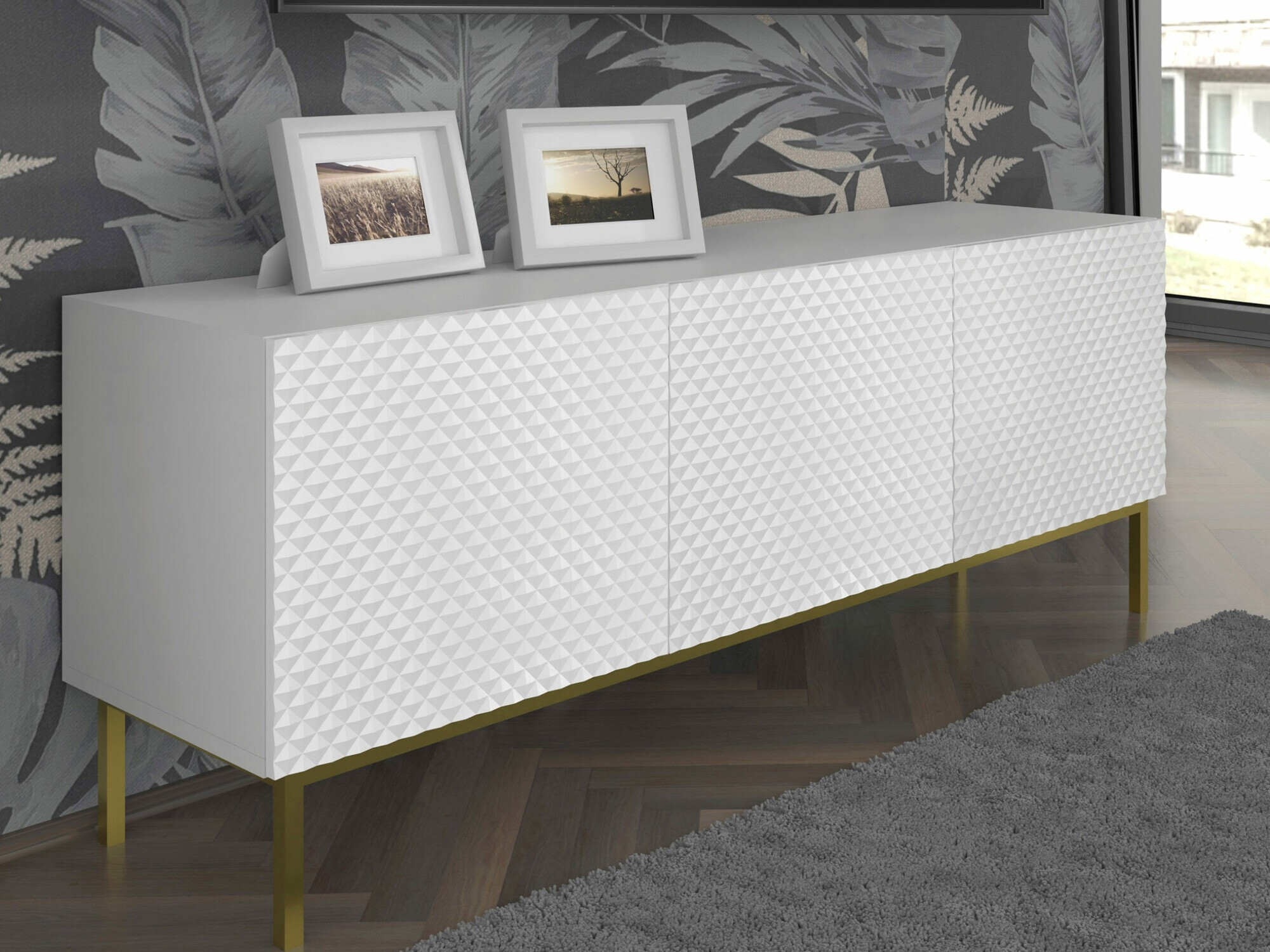 TV-omarica Odelomu 101 (Bela + Sijaj bela)