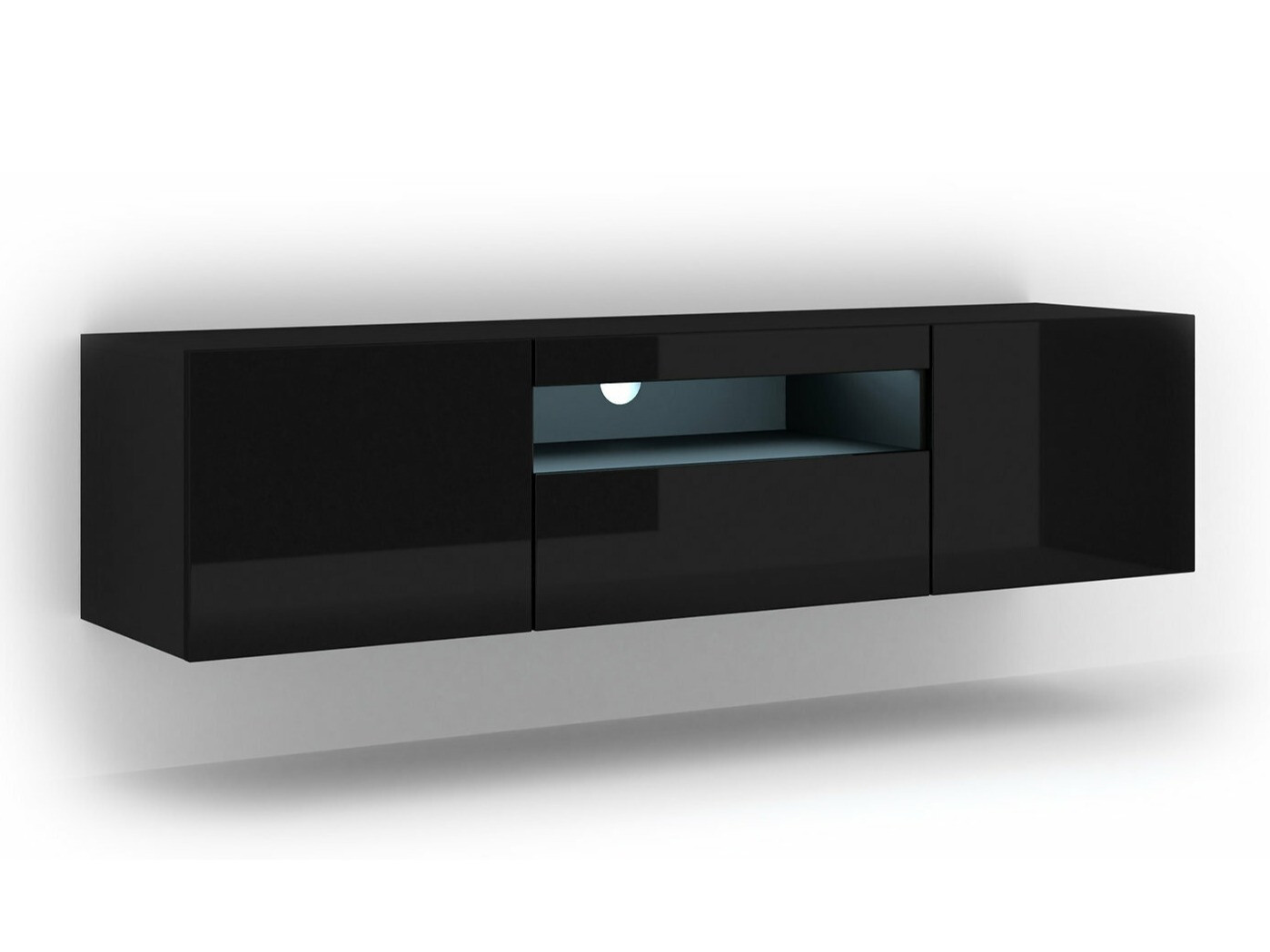 TV-omarica Morteo 103 (Črna + Sijaj črna)