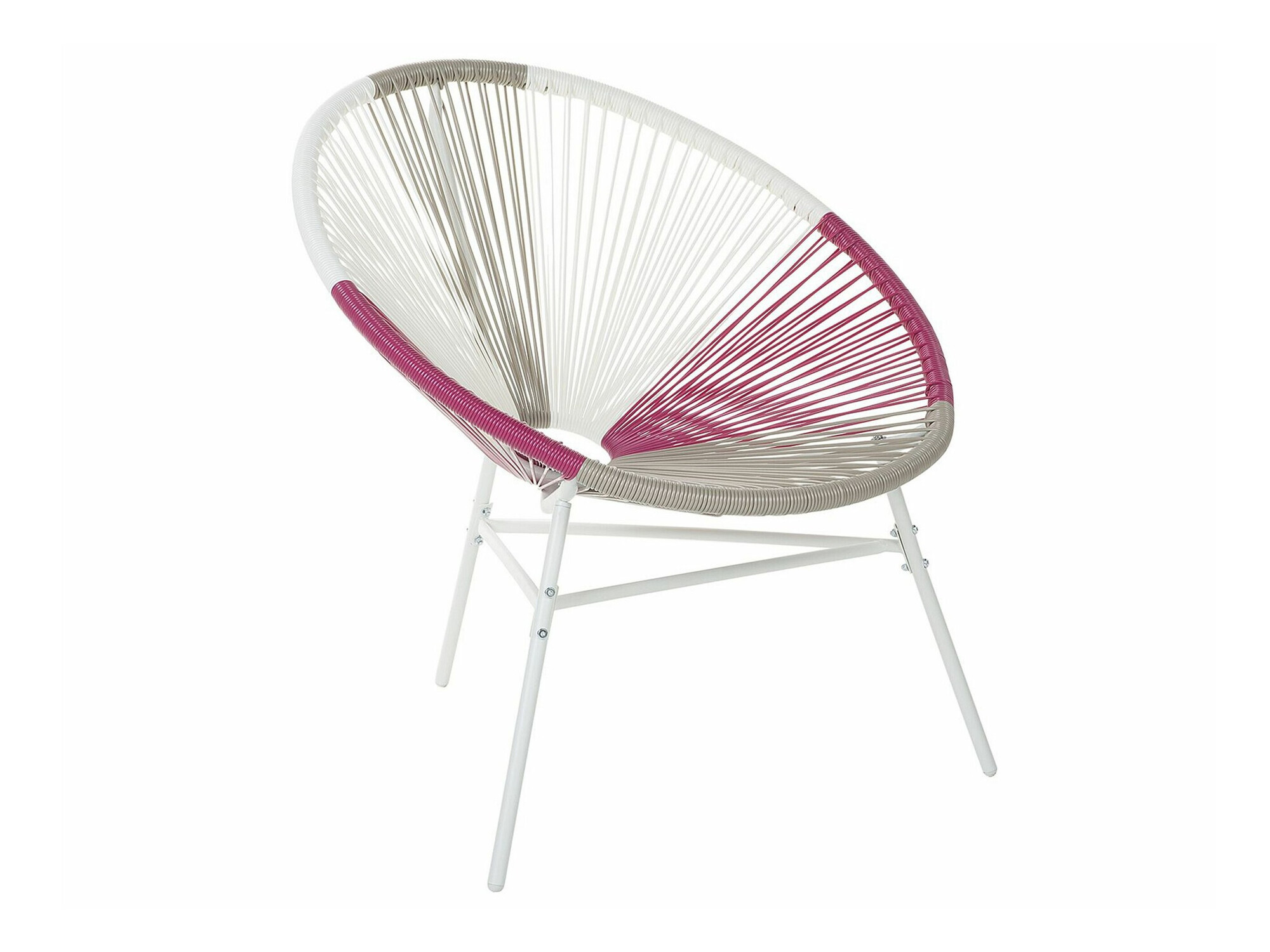 Vrtni stol Berwyn 1961 (Bela + Roza + Taupe)