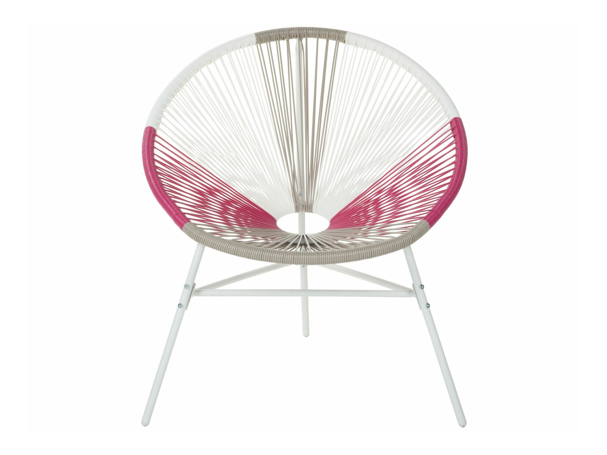 Vrtni stol Berwyn 1961 (Bela + Roza + Taupe)