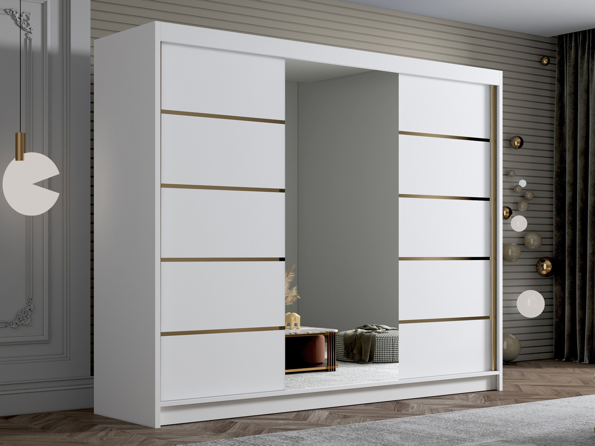 Garderobna omara Closico Veltron II (Bela)