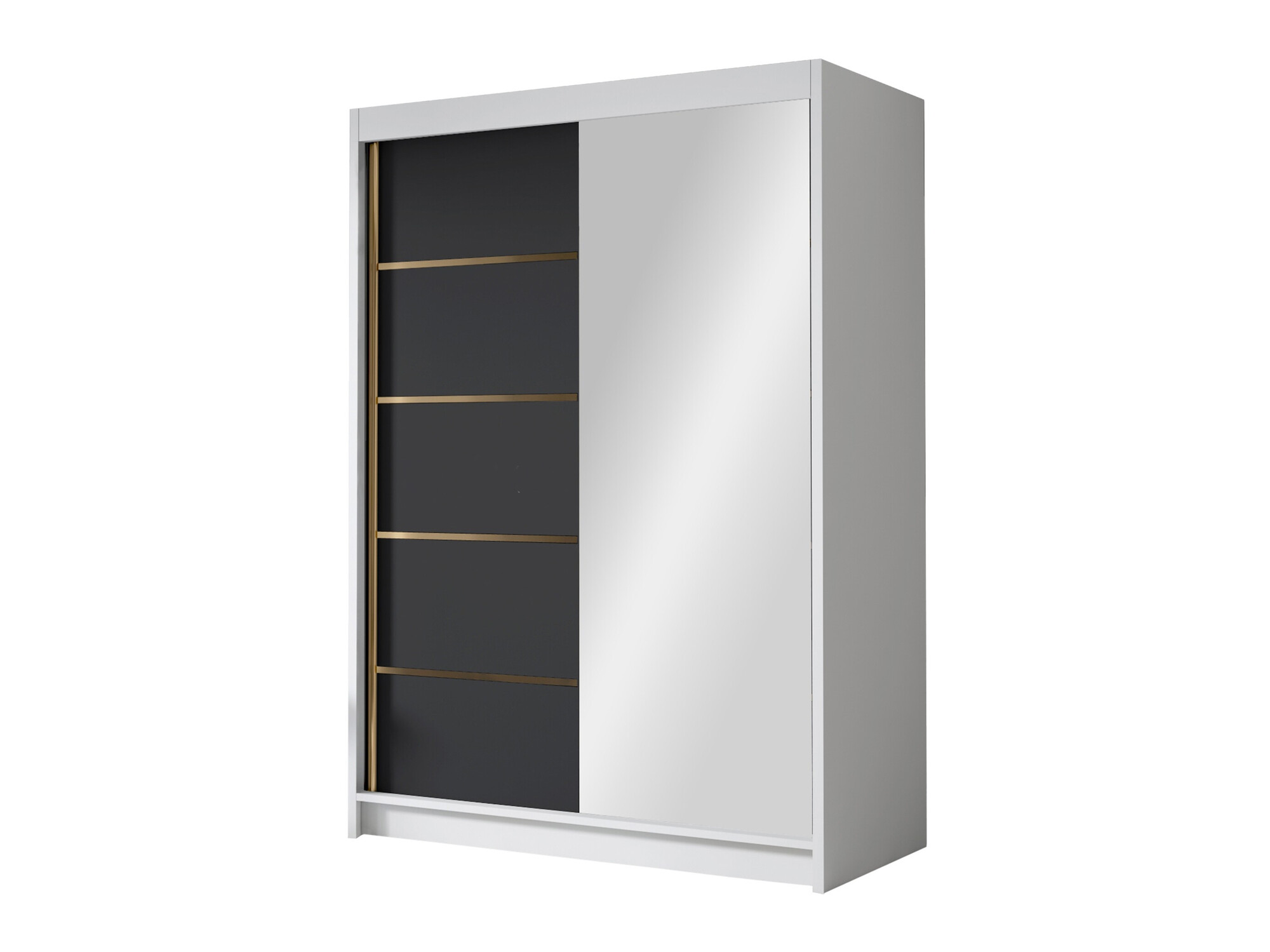 Garderobna omara Closico 188 (Bela + Črna)