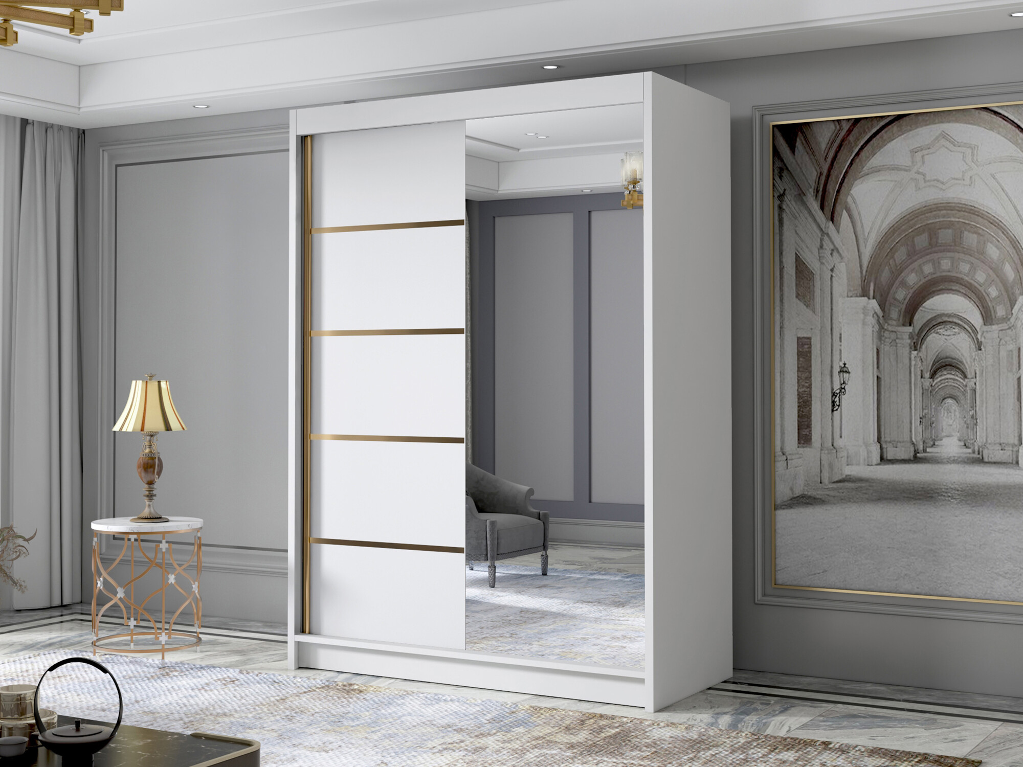 Garderobna omara Closico 188 (Bela)