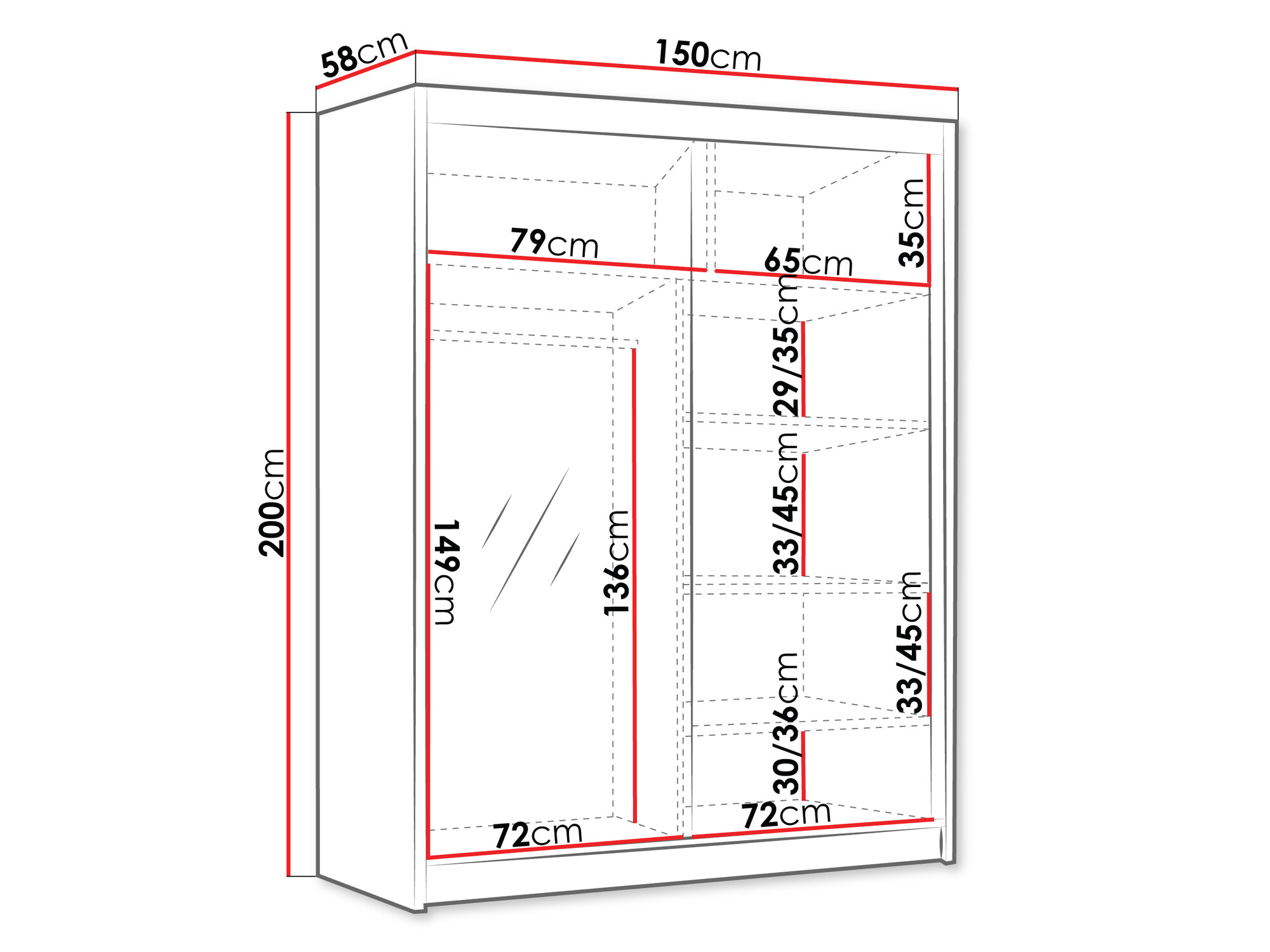 Garderobna omara Closico Capsa III (Kašmir)