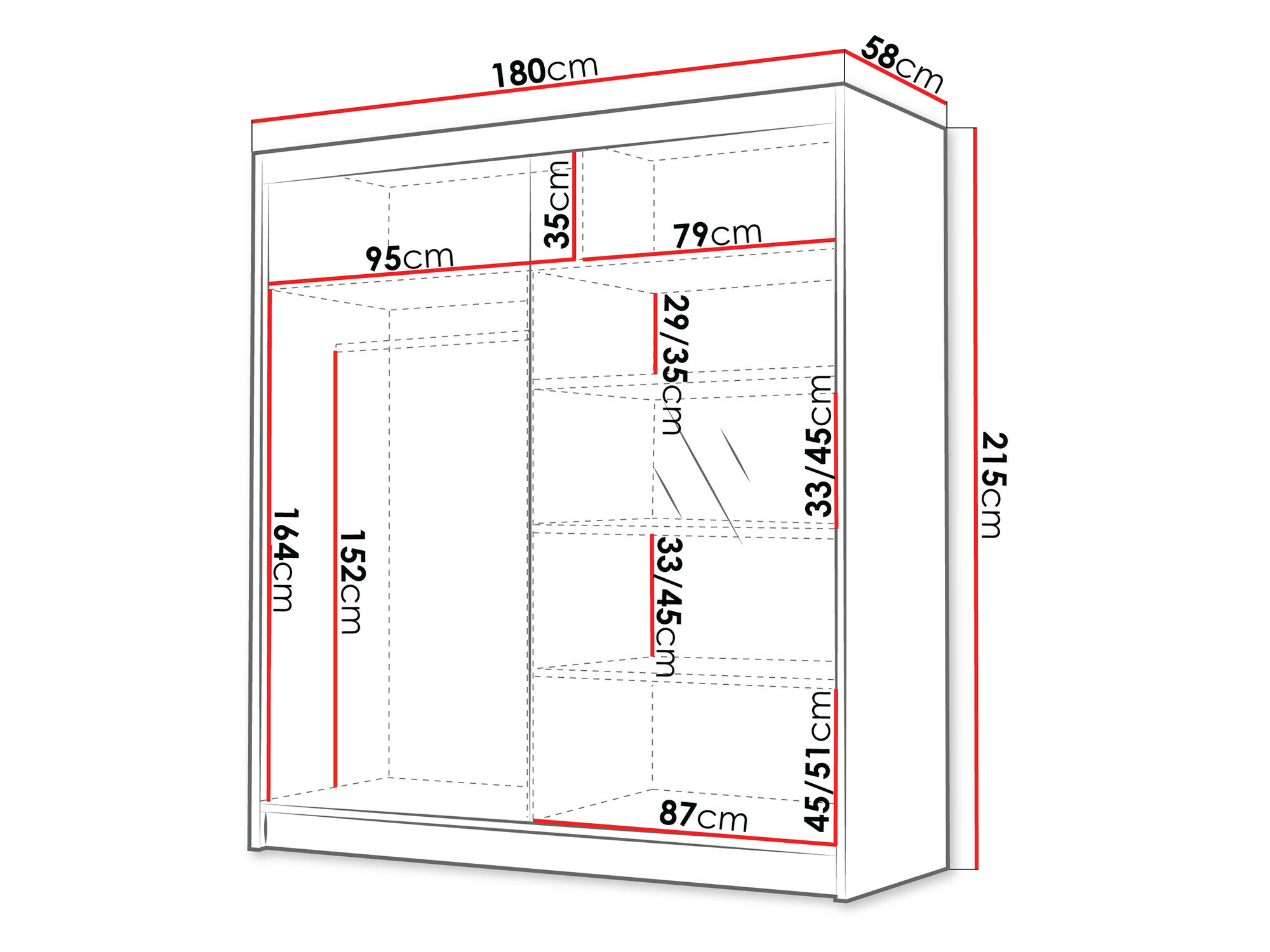 Garderobna omara Closico Vallor III (Kašmir)