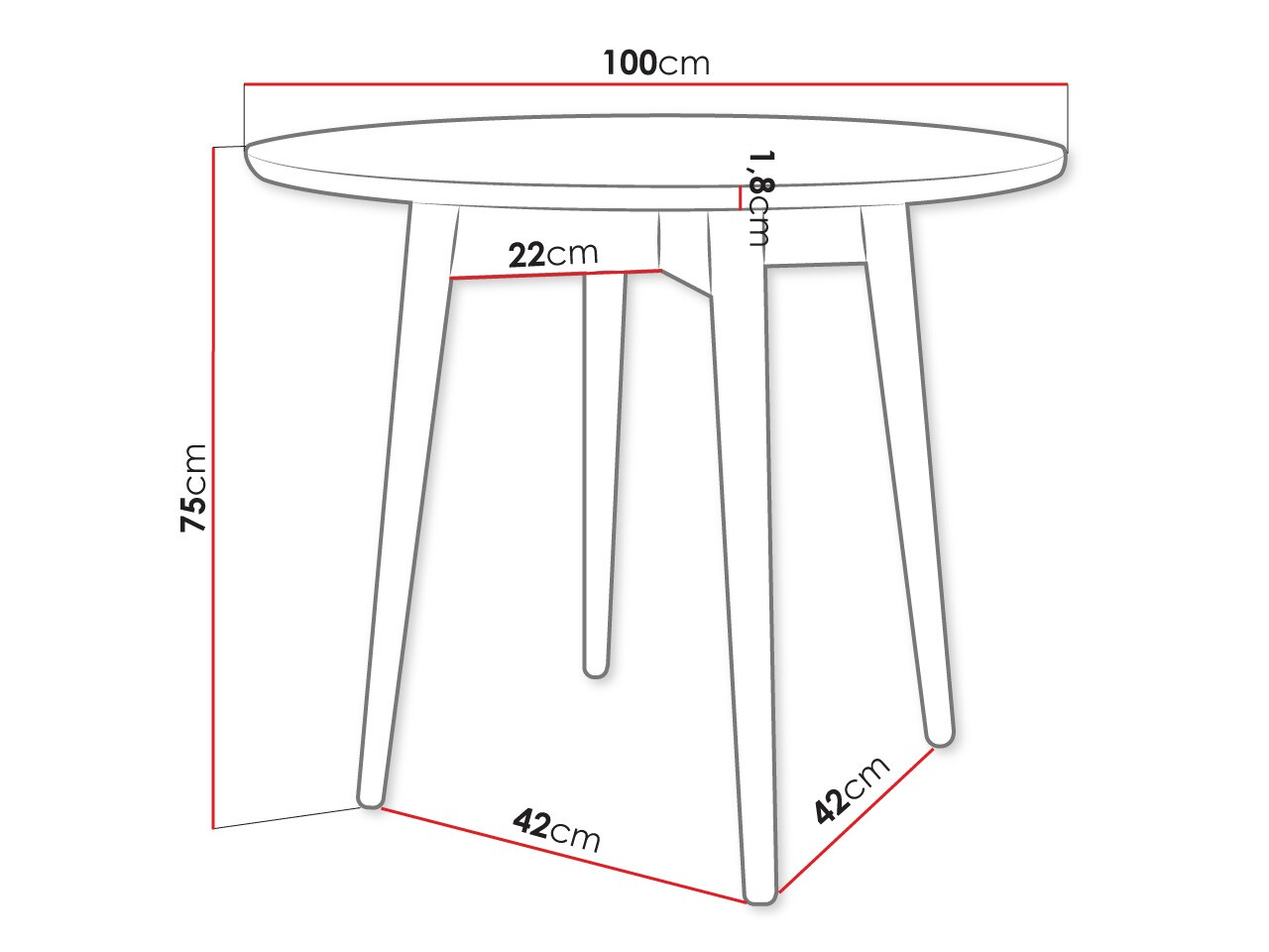 Miza Racine 117 (Rjava)