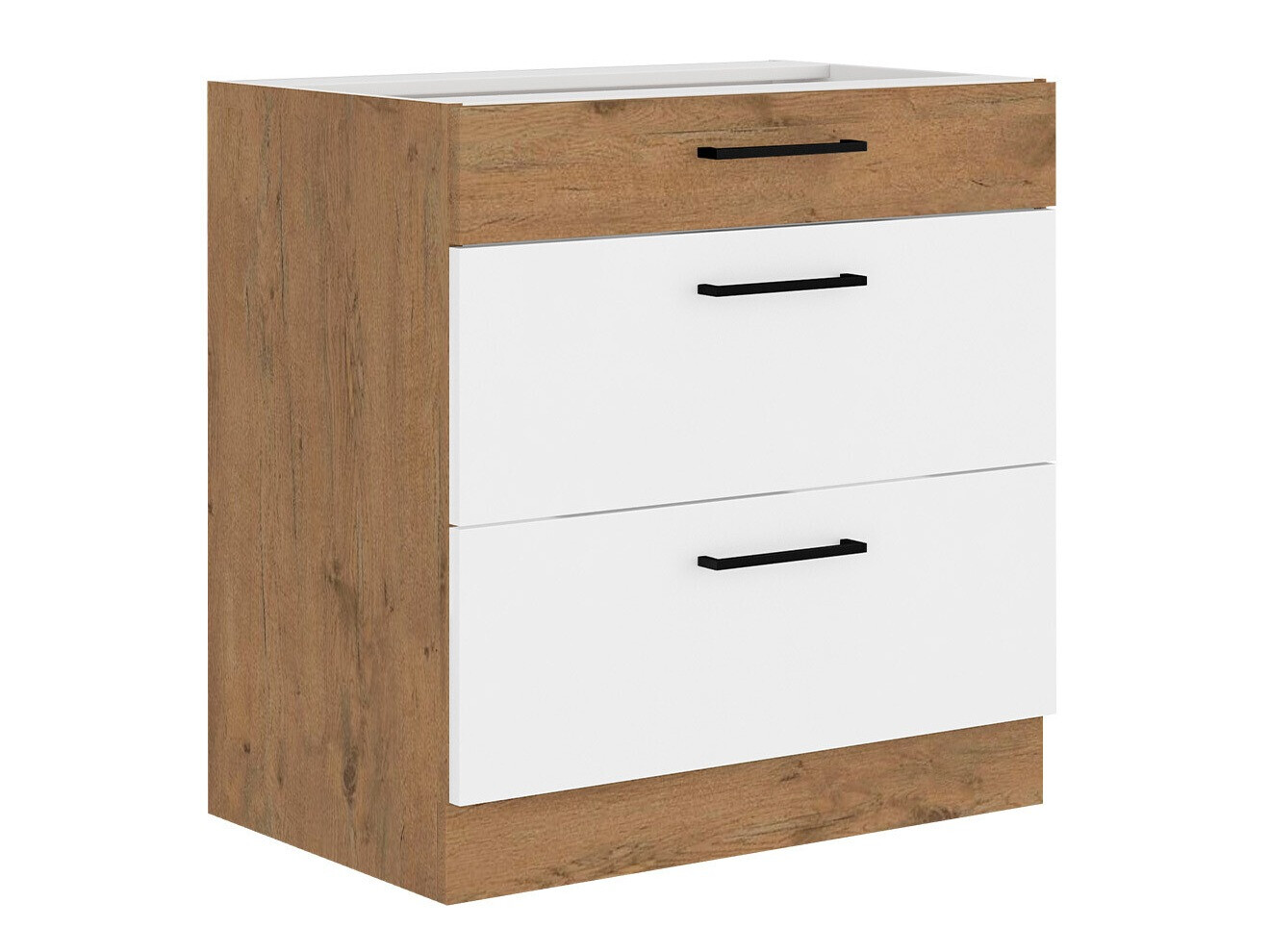 Modularna omarica s predali Wood White 123
