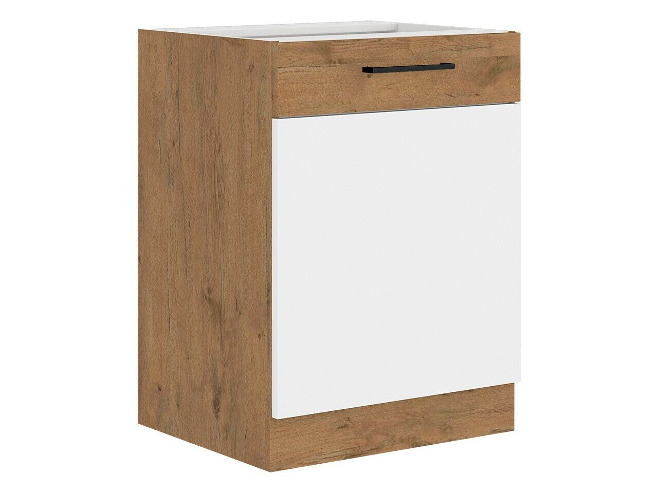 Modularna omarica z vrati Wood White 116