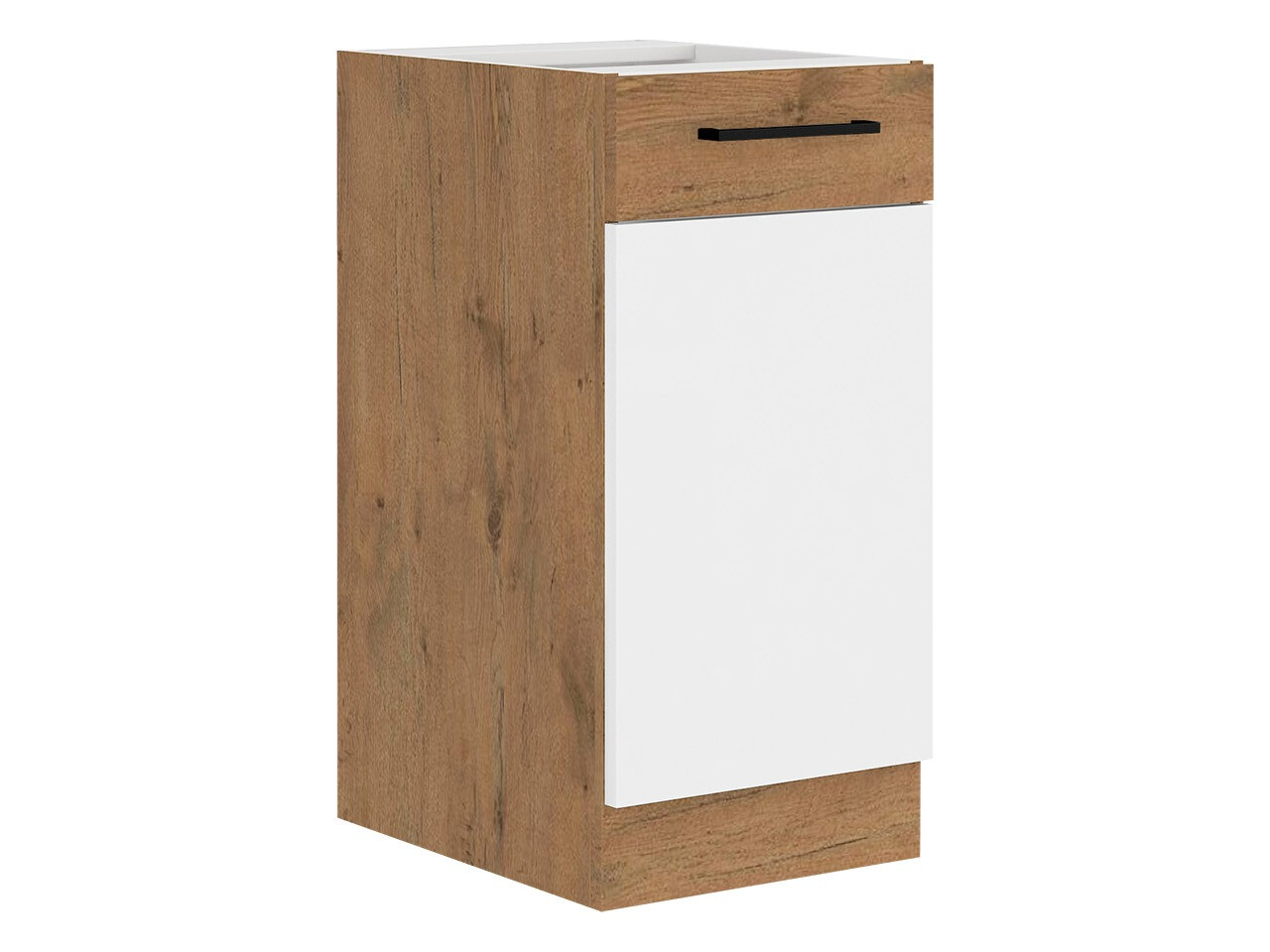 Modularna omarica z vrati Wood White 120