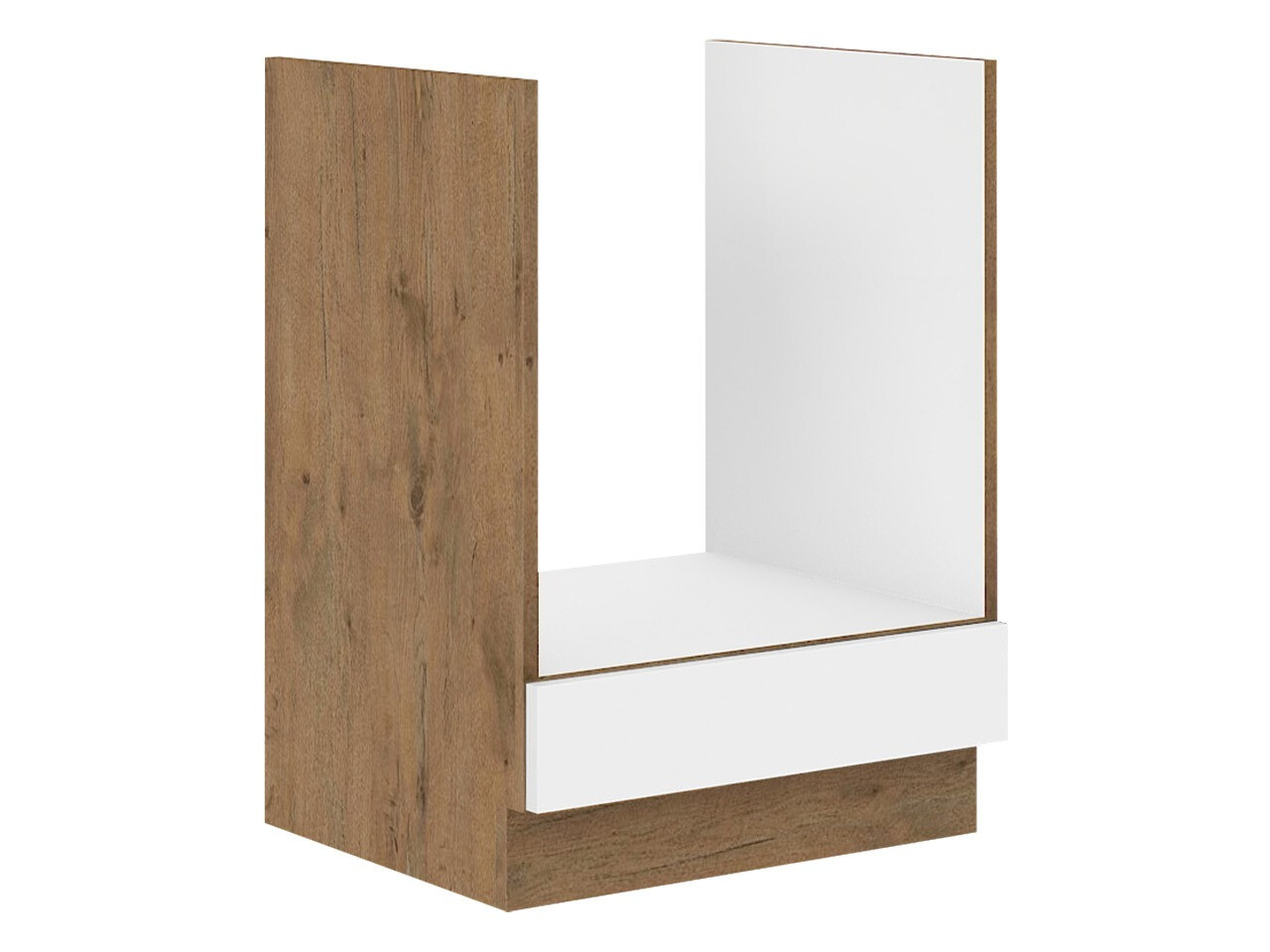 Modularna omarica za vgradne aparate Wood White 125