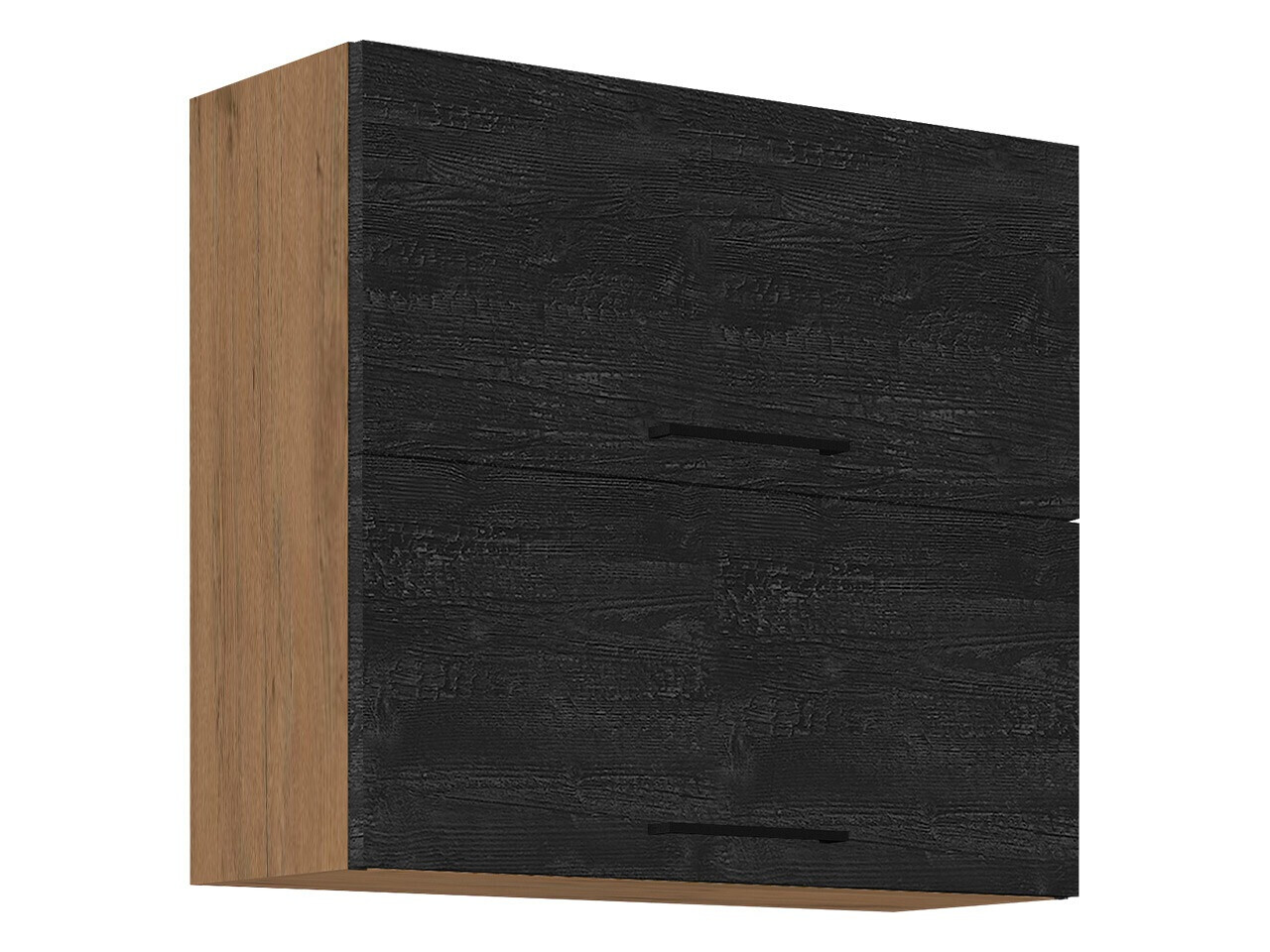 Modularna stenska omarica Wood Dark 107