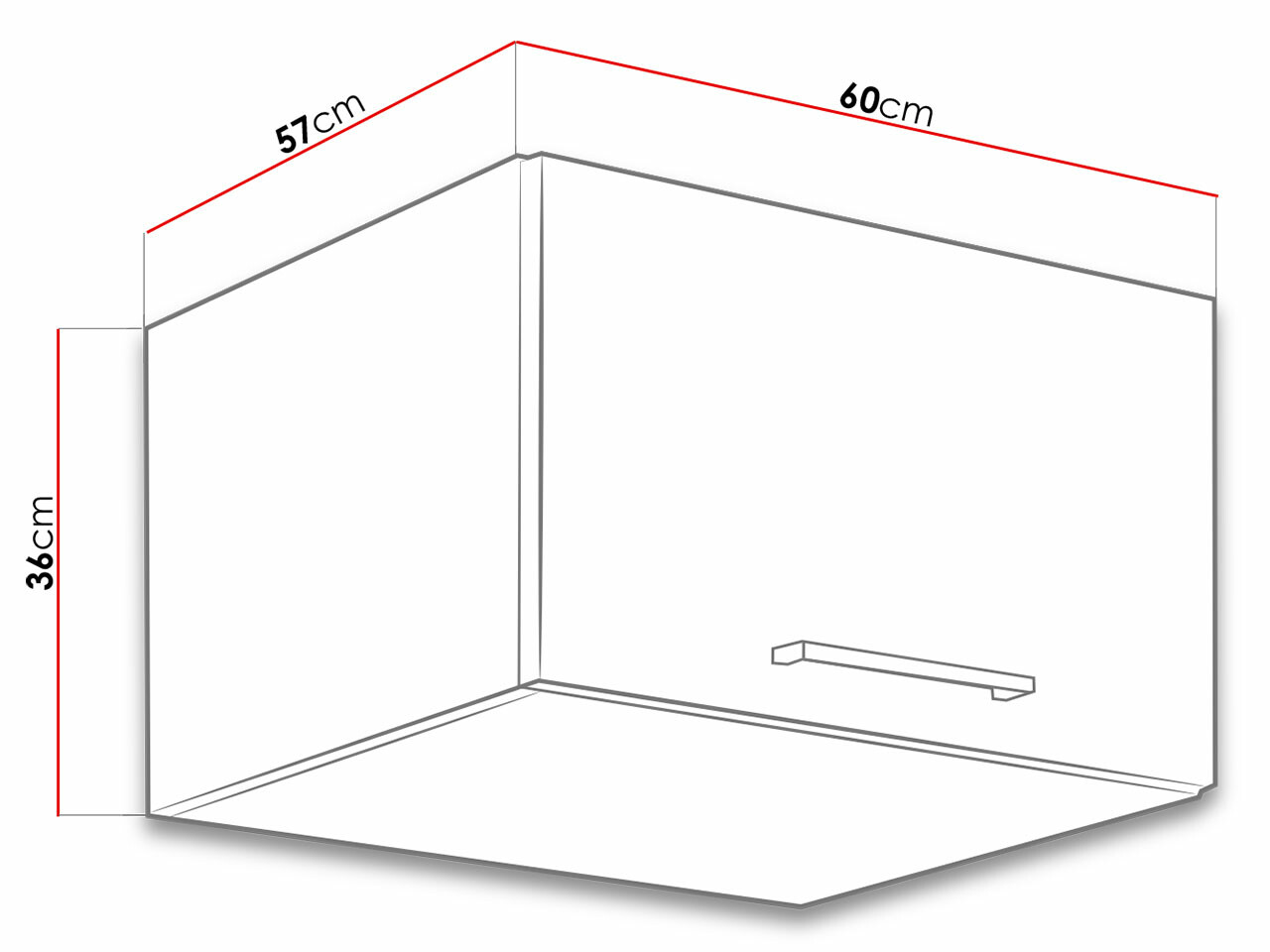 Modularna stenska omarica Wood Dark 110