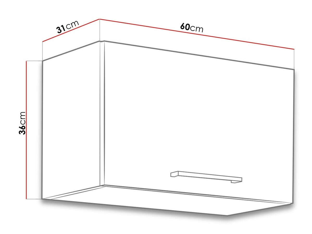 Modularna stenska omarica Wood Grey 111