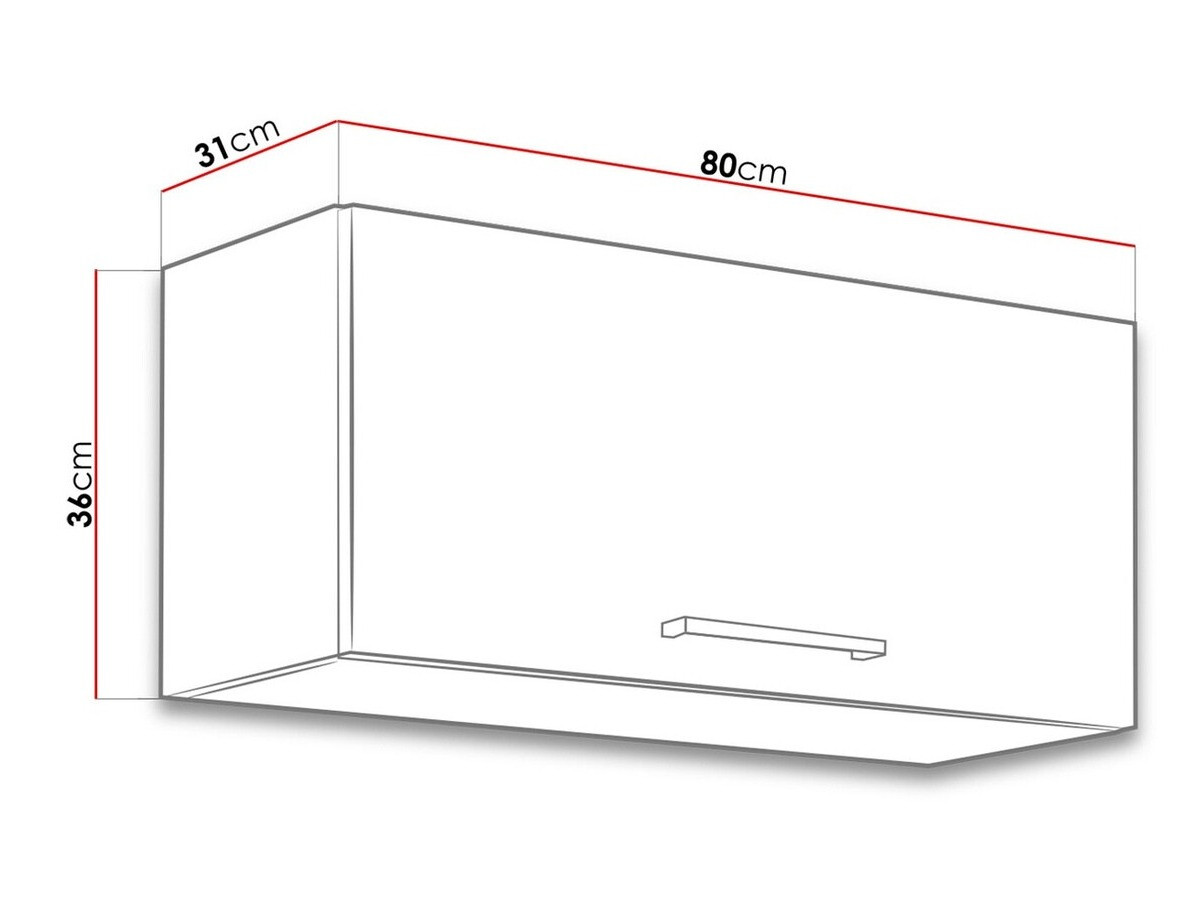 Modularna stenska omarica Wood Grey 129