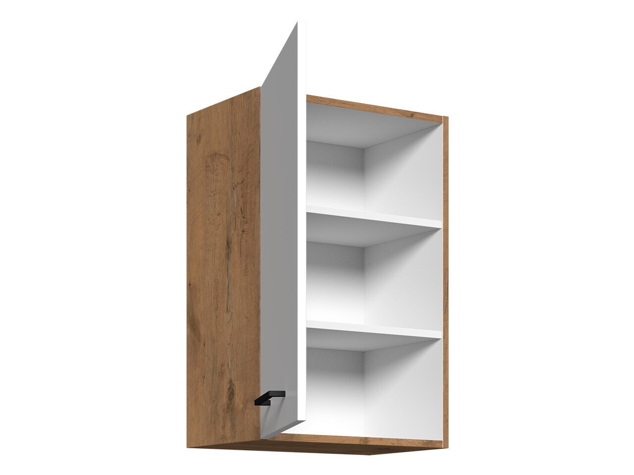 Modularna stenska omarica Wood White 101