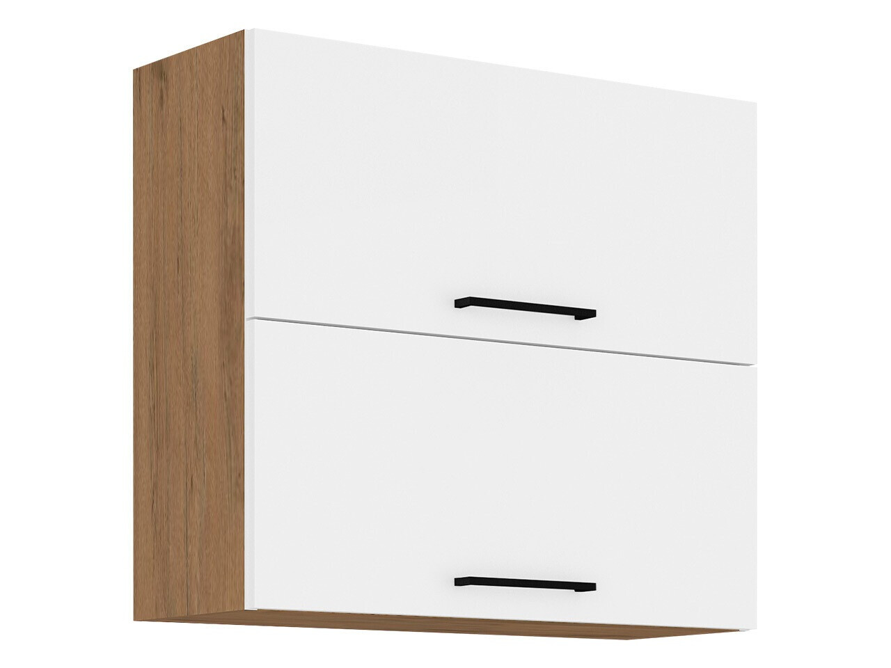 Modularna stenska omarica Wood White 109