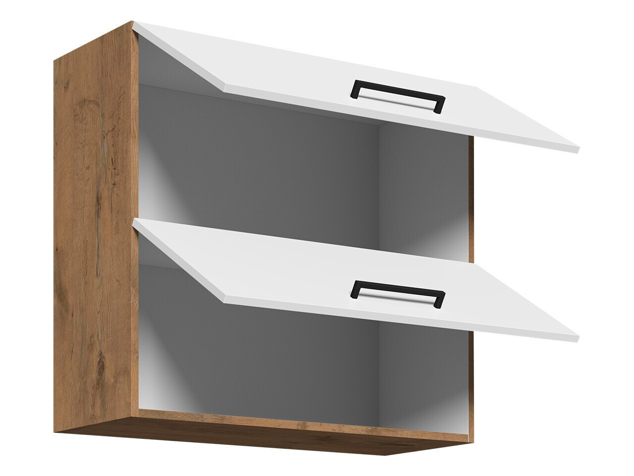 Modularna stenska omarica Wood White 109