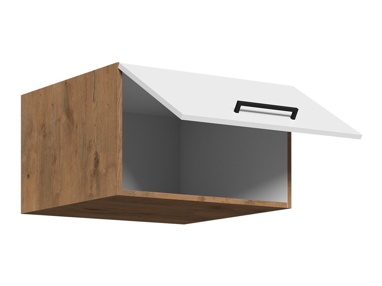 Modularna stenska omarica Wood White 124