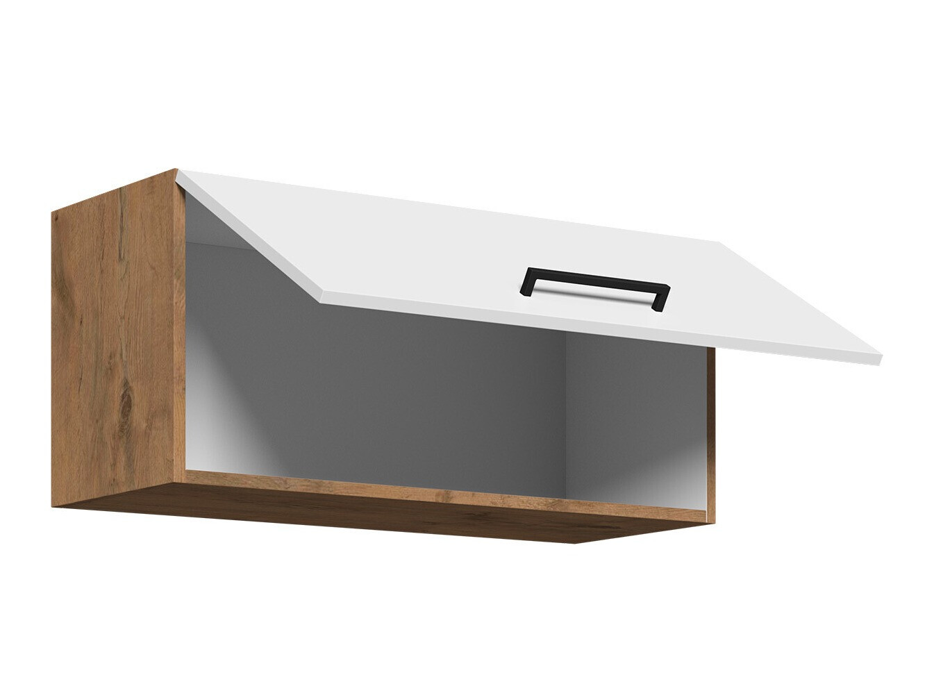 Modularna stenska omarica Wood White 131