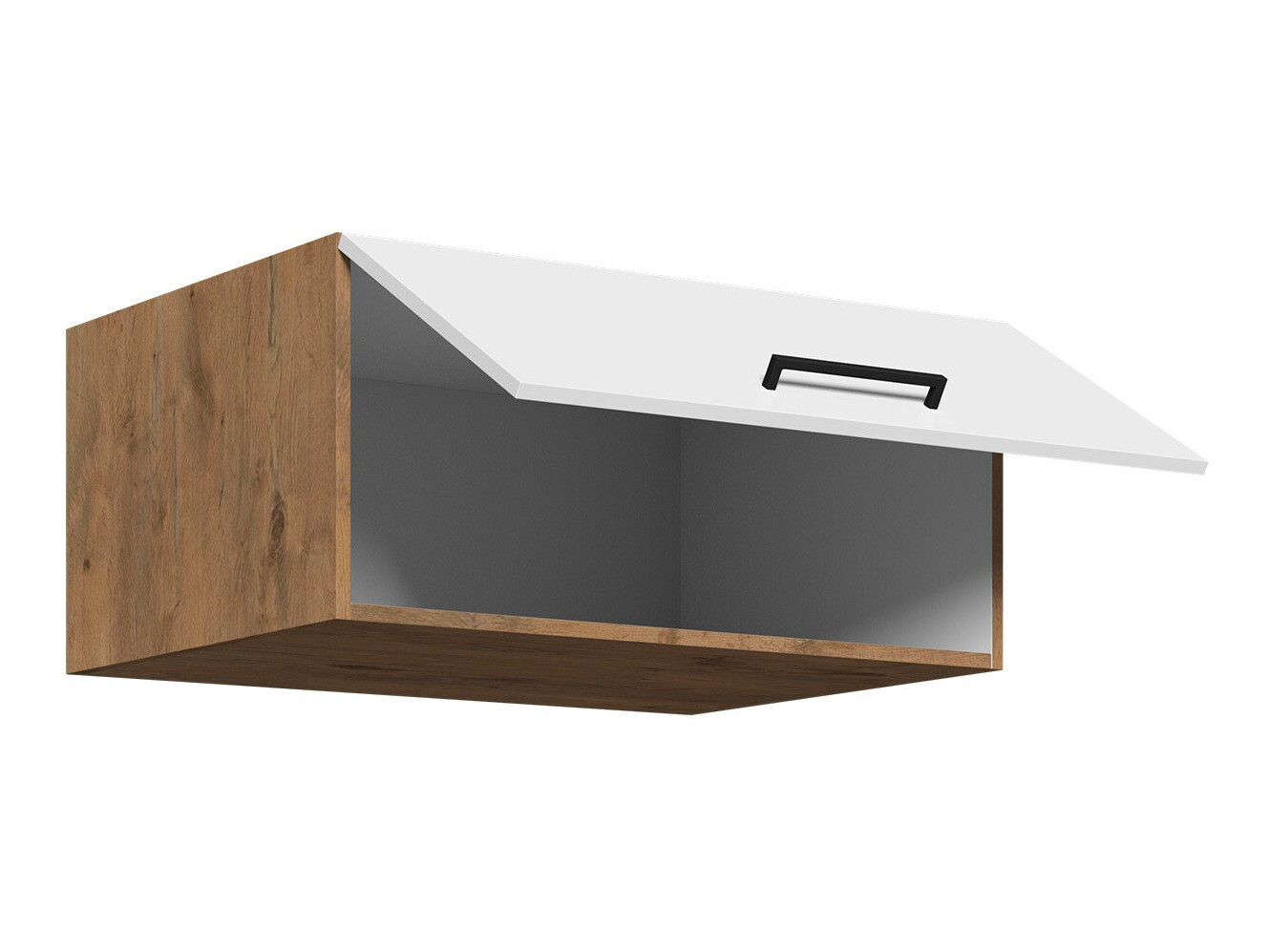 Modularna stenska omarica Wood White 134