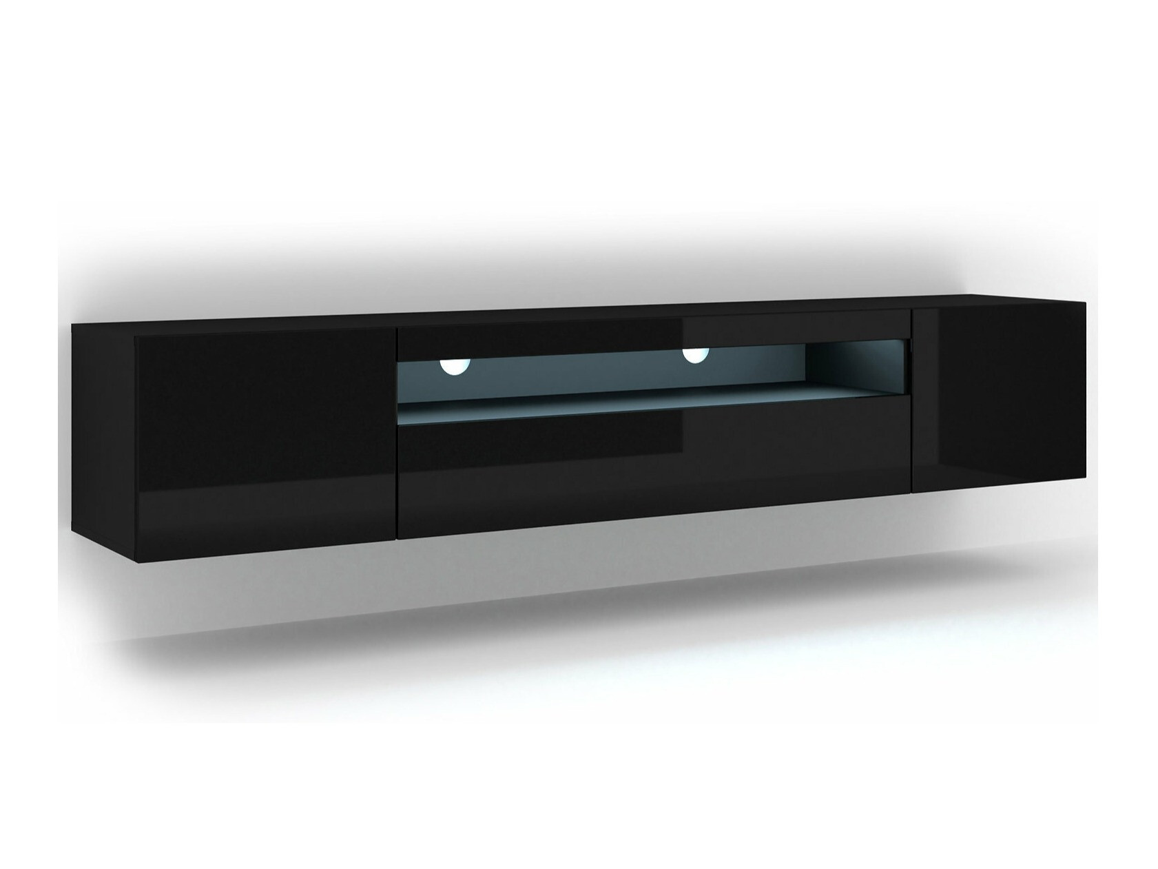 TV-omarica Morteo 104 (Črna + Sijaj črna)