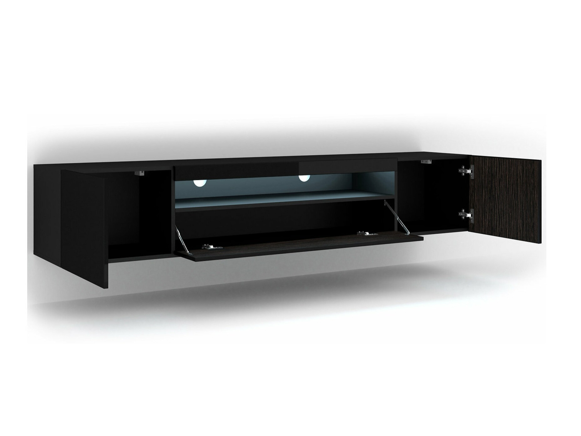 TV-omarica Morteo 104 (Črna + Sijaj črna)