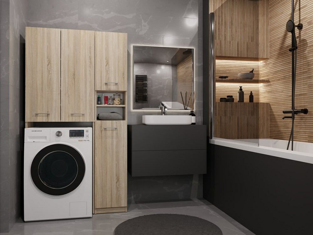 Kopalniški poličnik Mandeville 130 (Sonoma hrast)