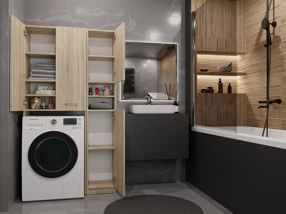 Kopalniški poličnik Mandeville 130 (Sonoma hrast)