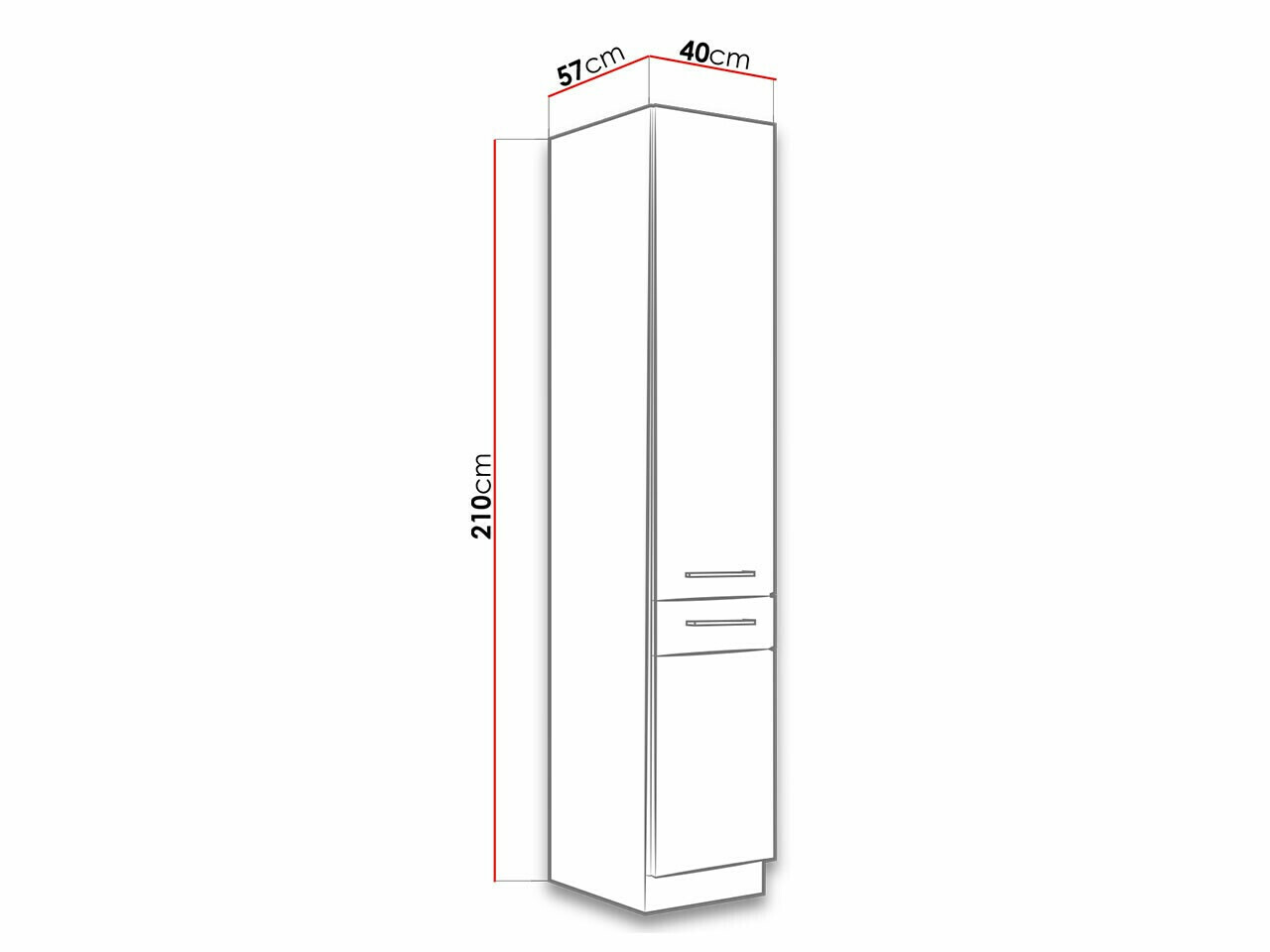 Modularna omarica z vrati Wood Dark 119