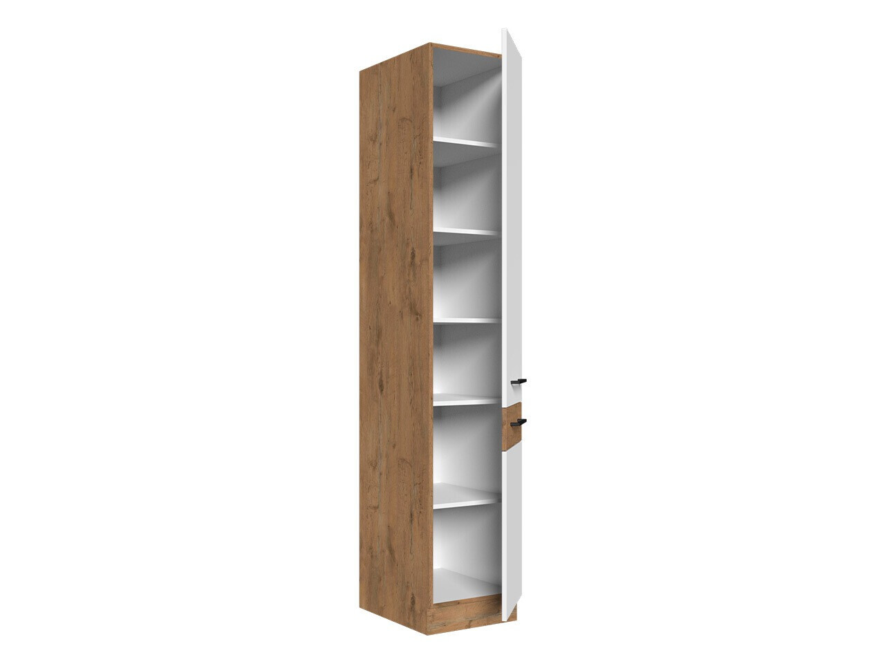 Modularna omarica z vrati Wood White 119