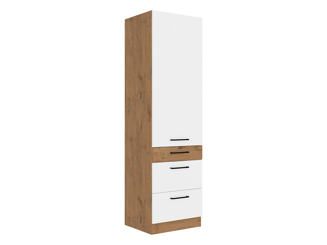 Modularna omarica z vrati Wood White 127