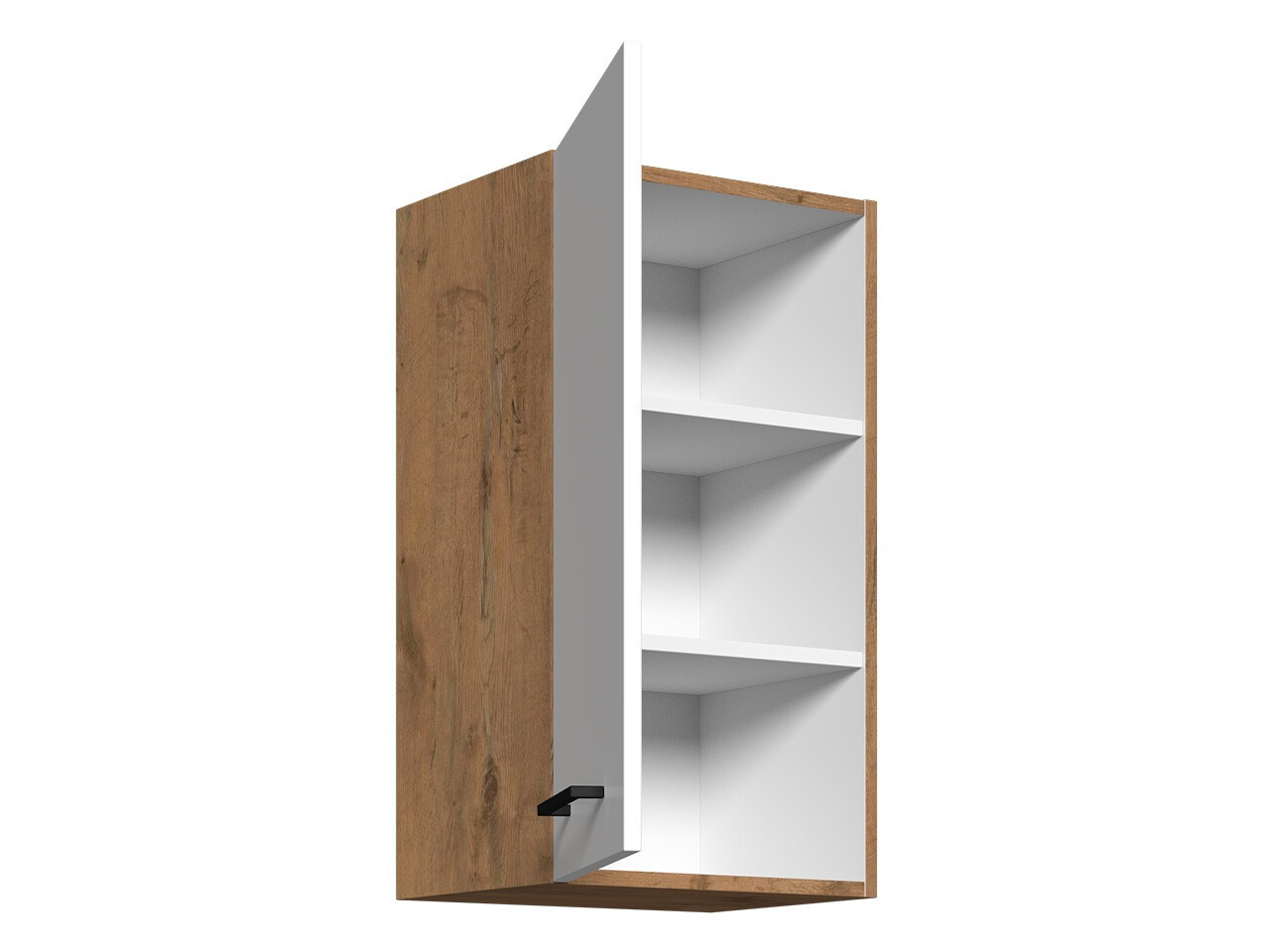 Modularna stenska omarica Wood Dark 113