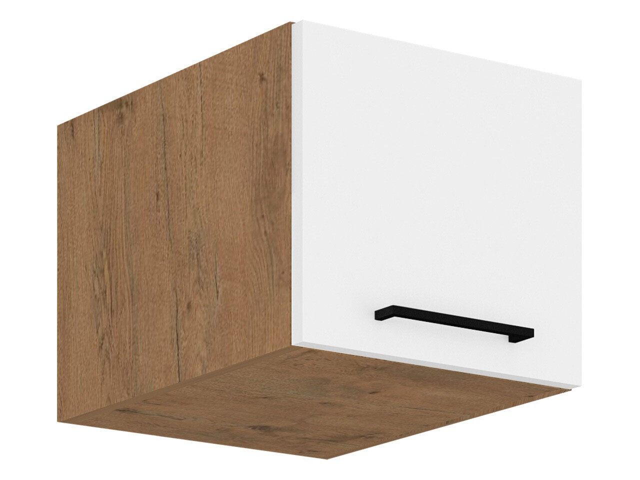Modularna stenska omarica Wood White 130