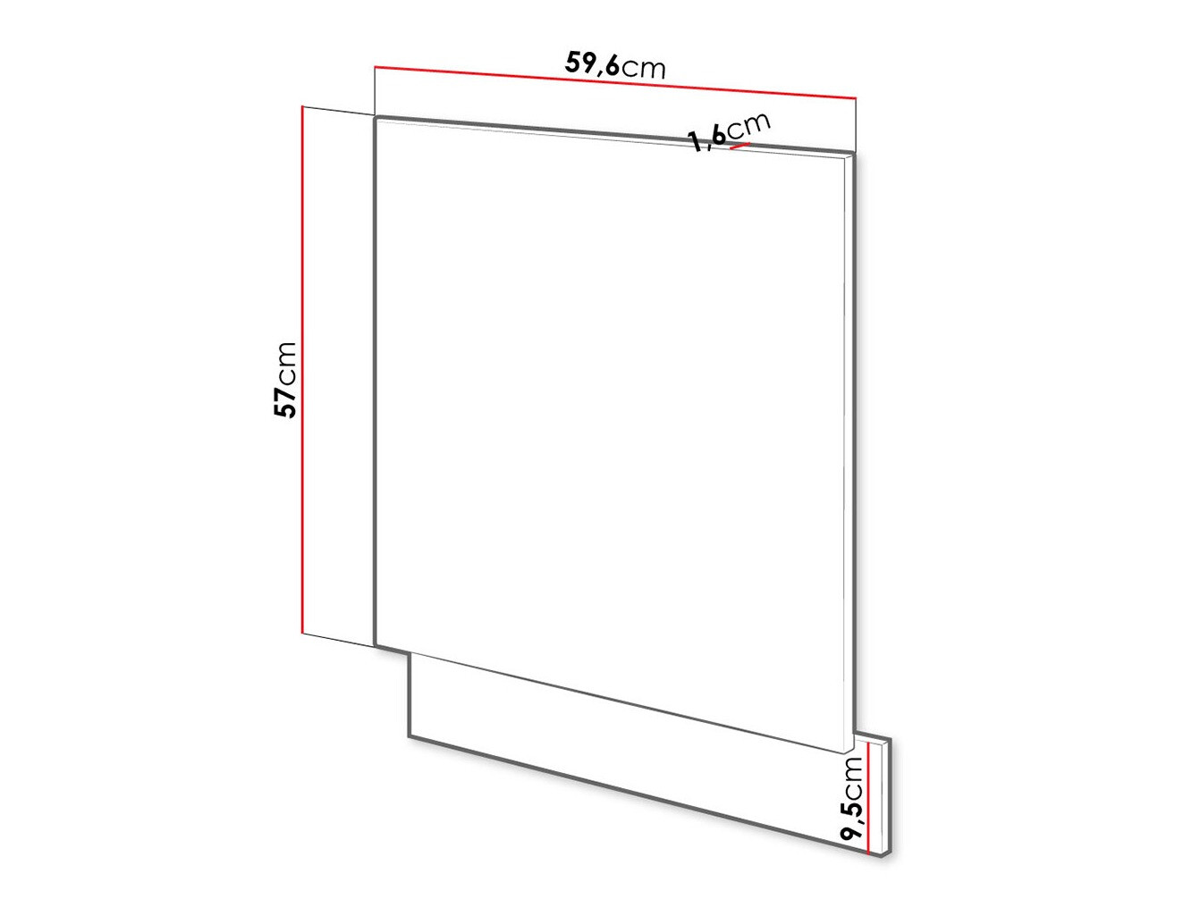 Vrata pomivalnega stroja Wood Dark 116